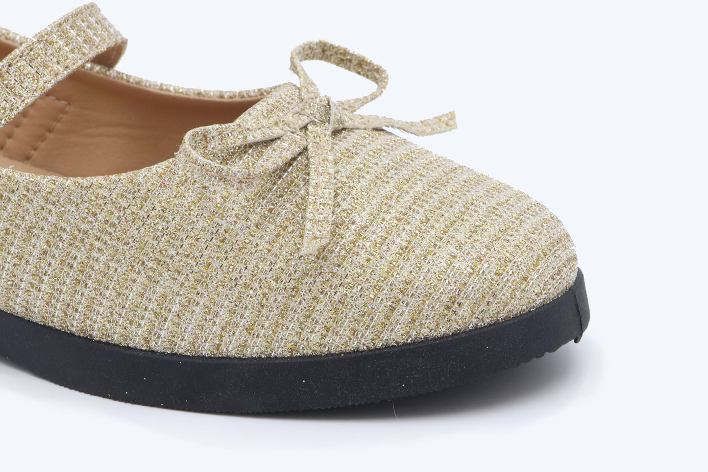 Gold Melody Bow Shoes