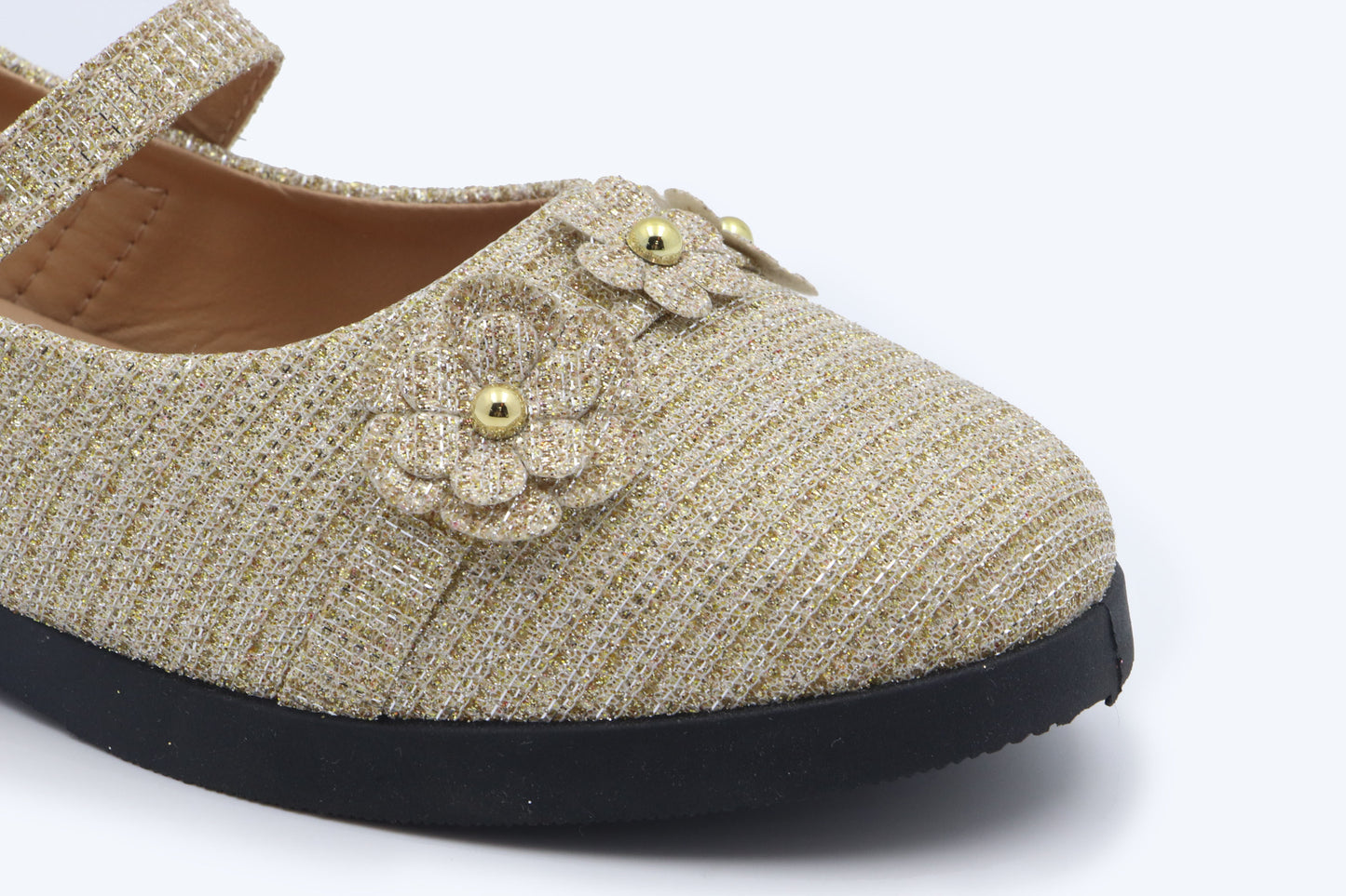 Gold Tweed Twinkle Shoes