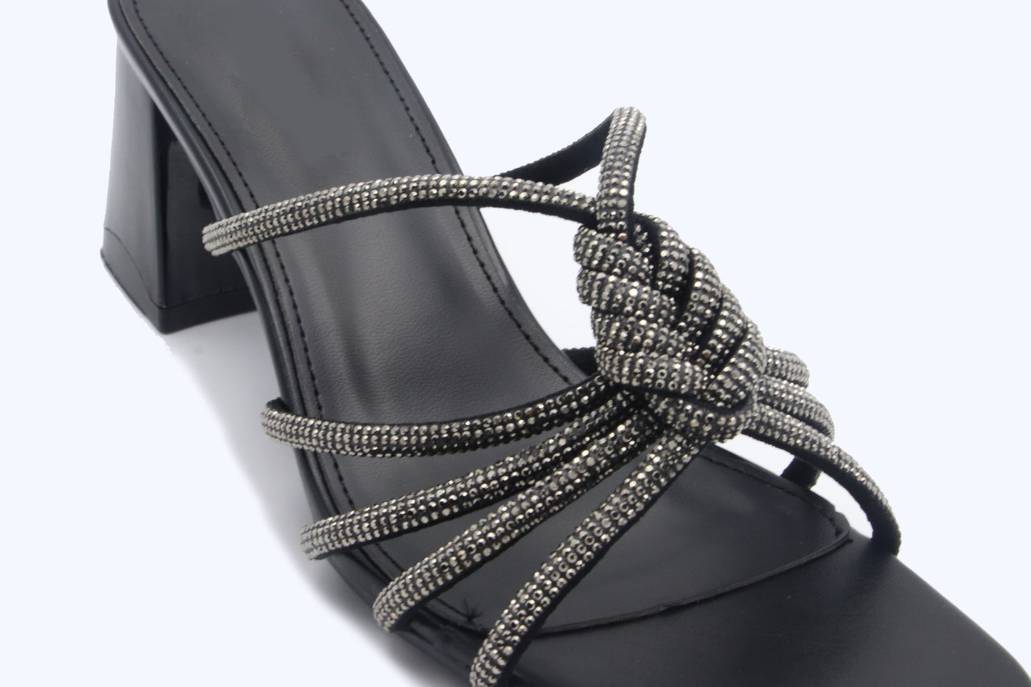 Black Shimmer Heels