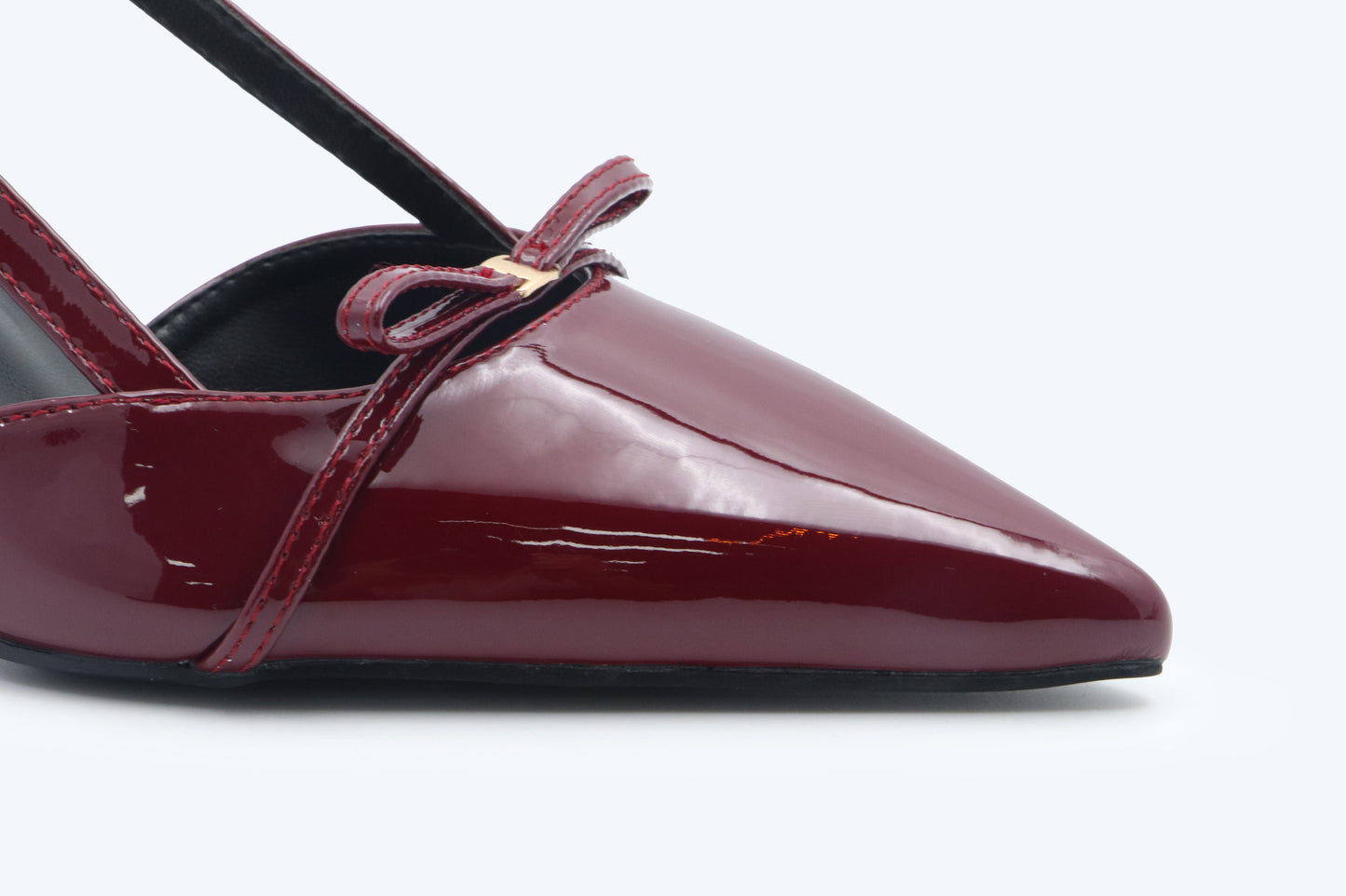 Maroon Stiletto Bow Heels