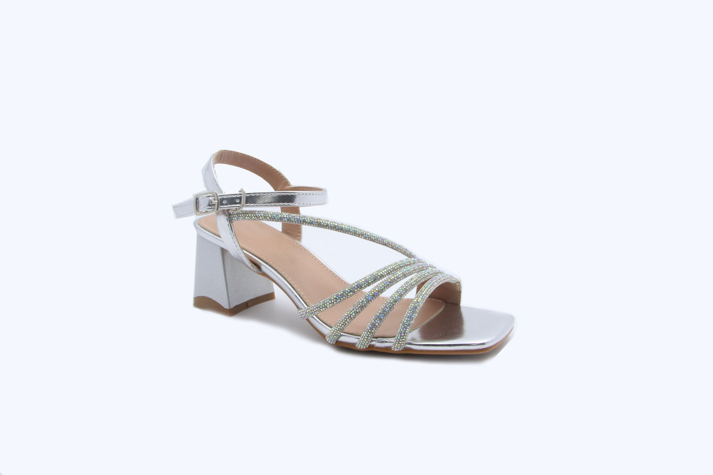 Silvery Stella Shine Heels
