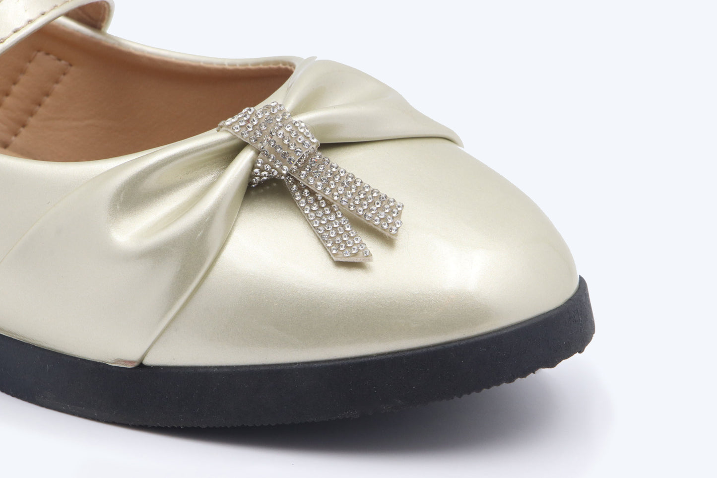 Champagne Bow Gleam Shoes