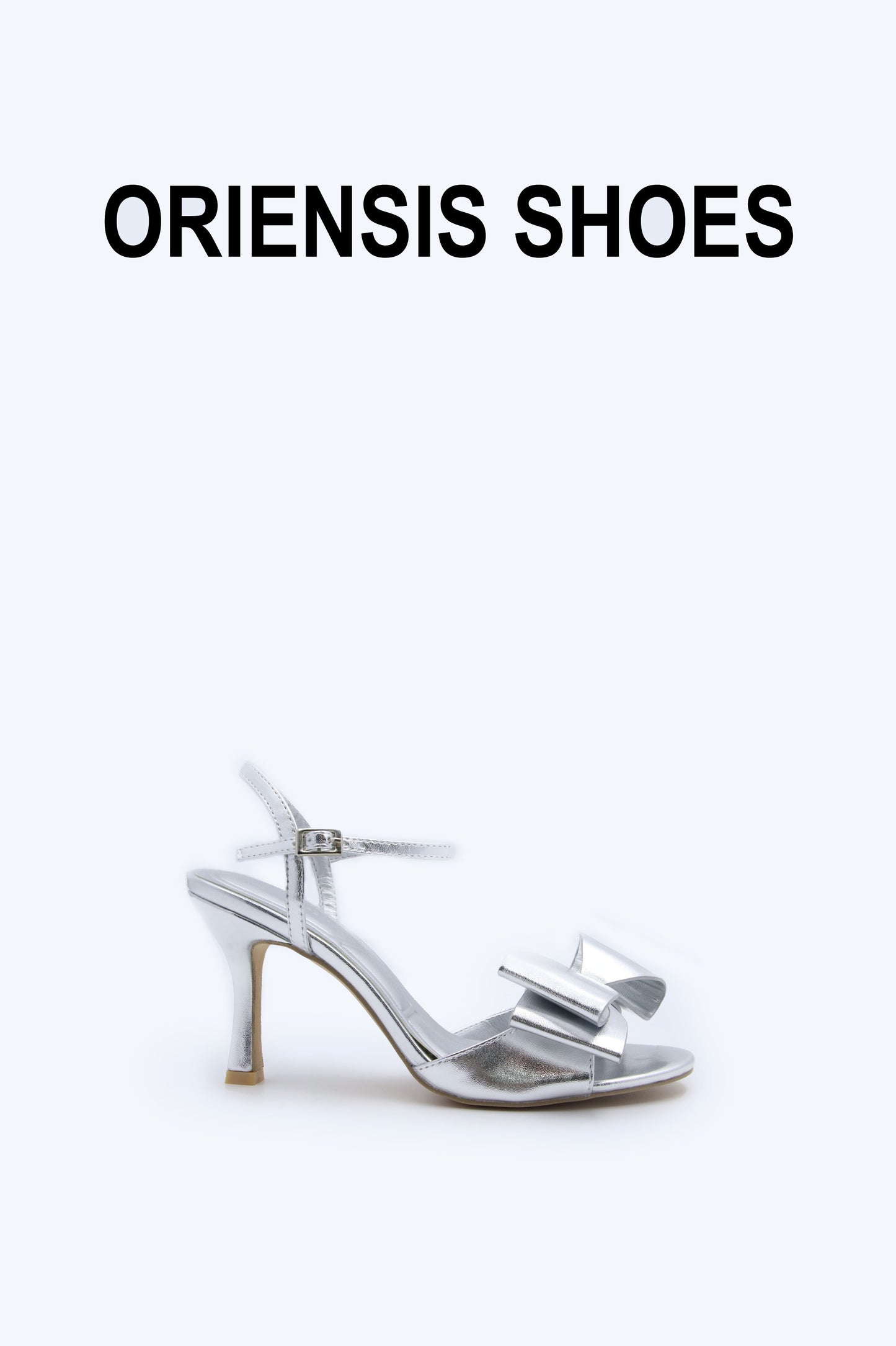 Silver Luminary Strap Heels