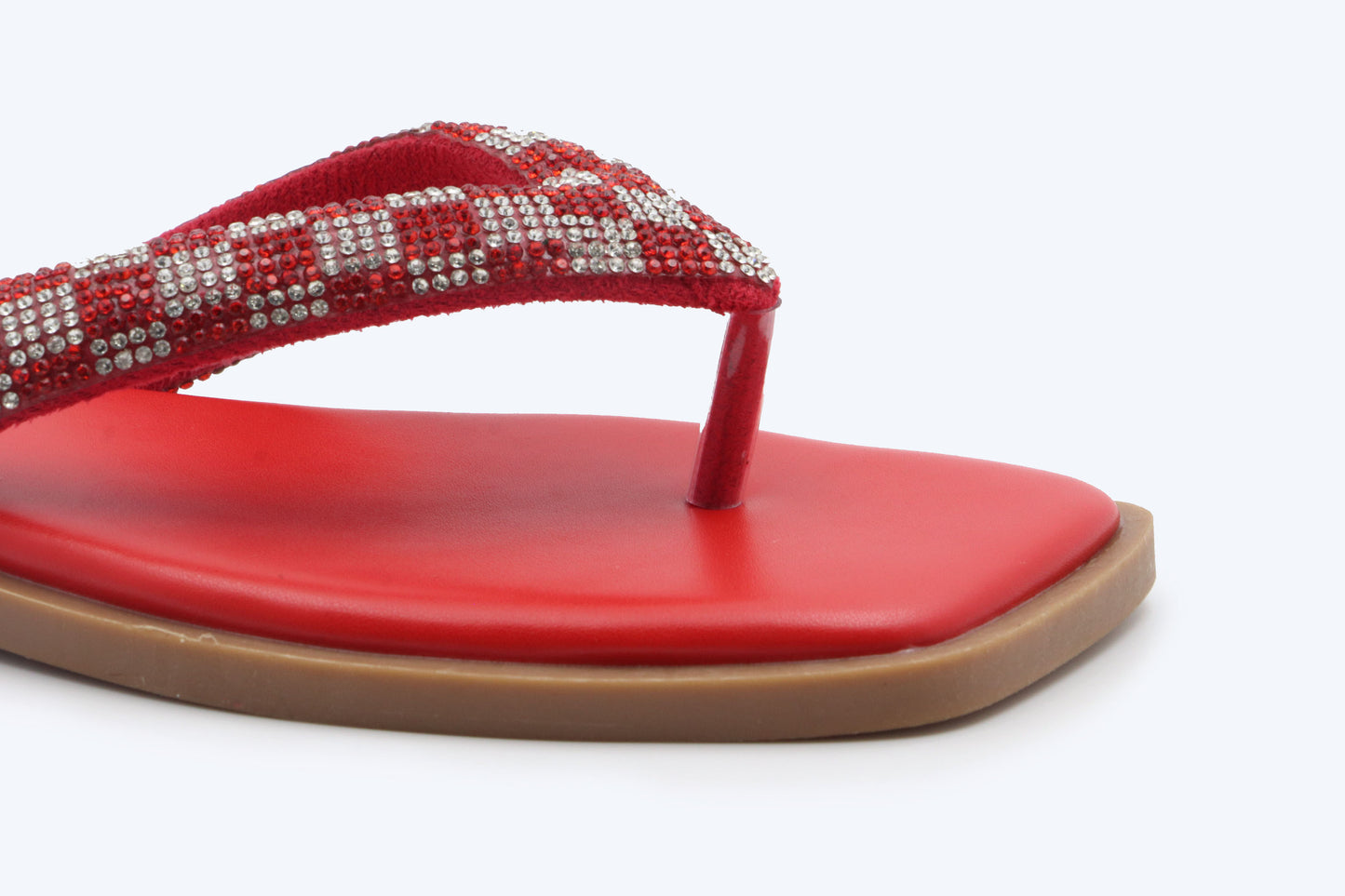 Red Shimmer Bead Flat