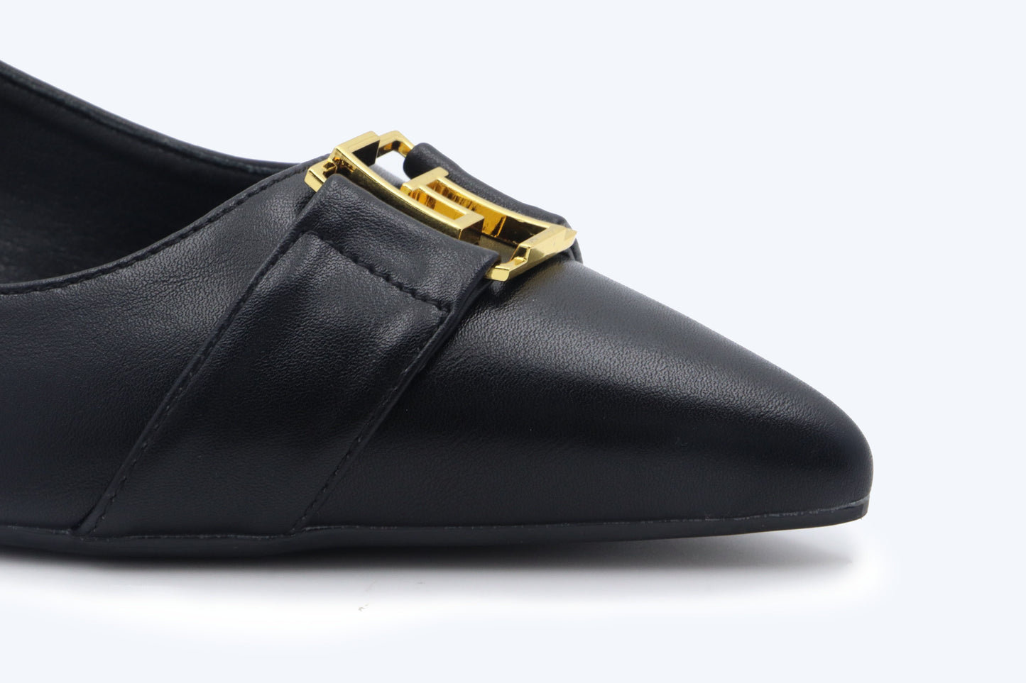 Black Gilded Sling Flat