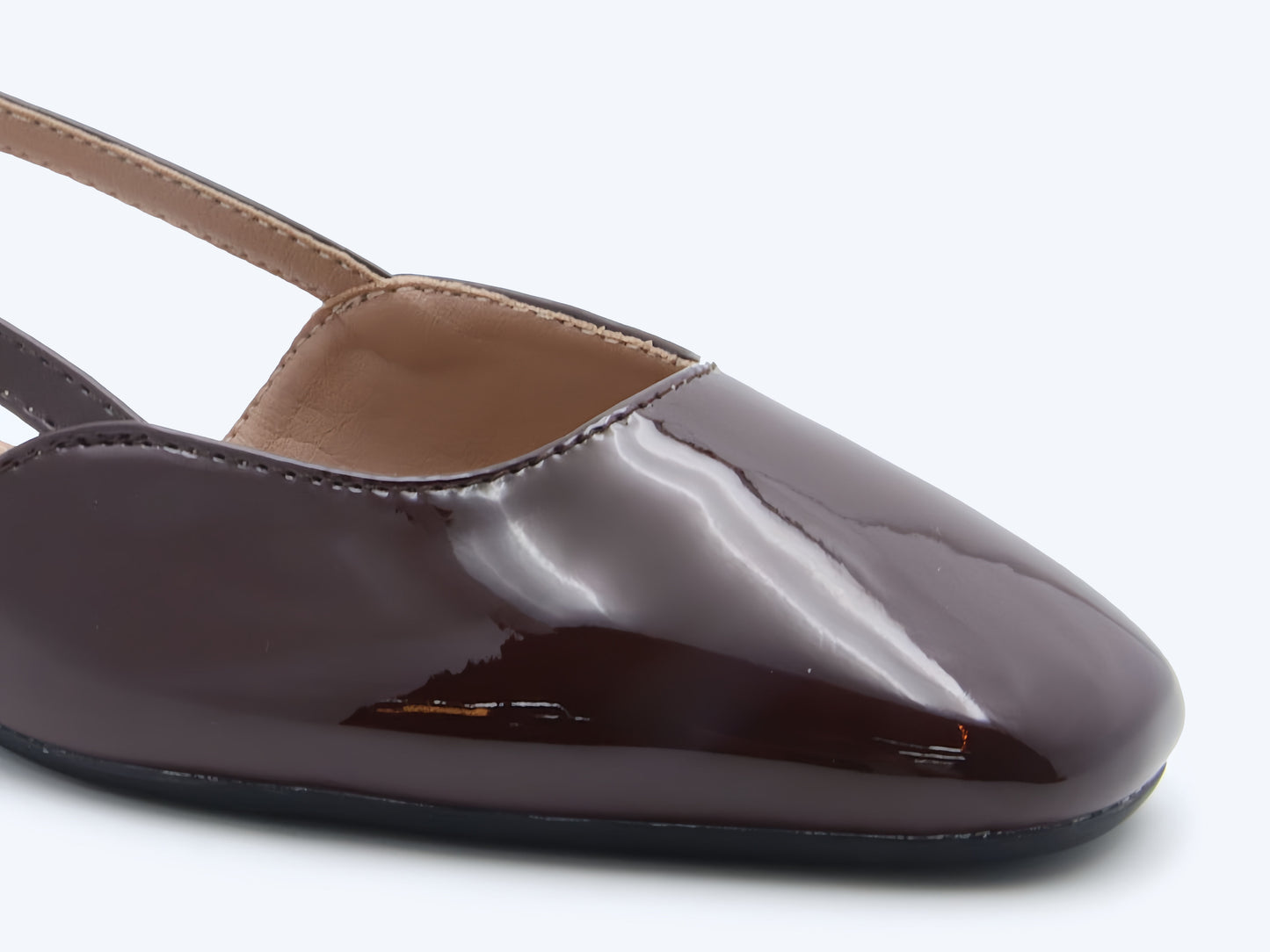 Brown Sling Sophistication Flat
