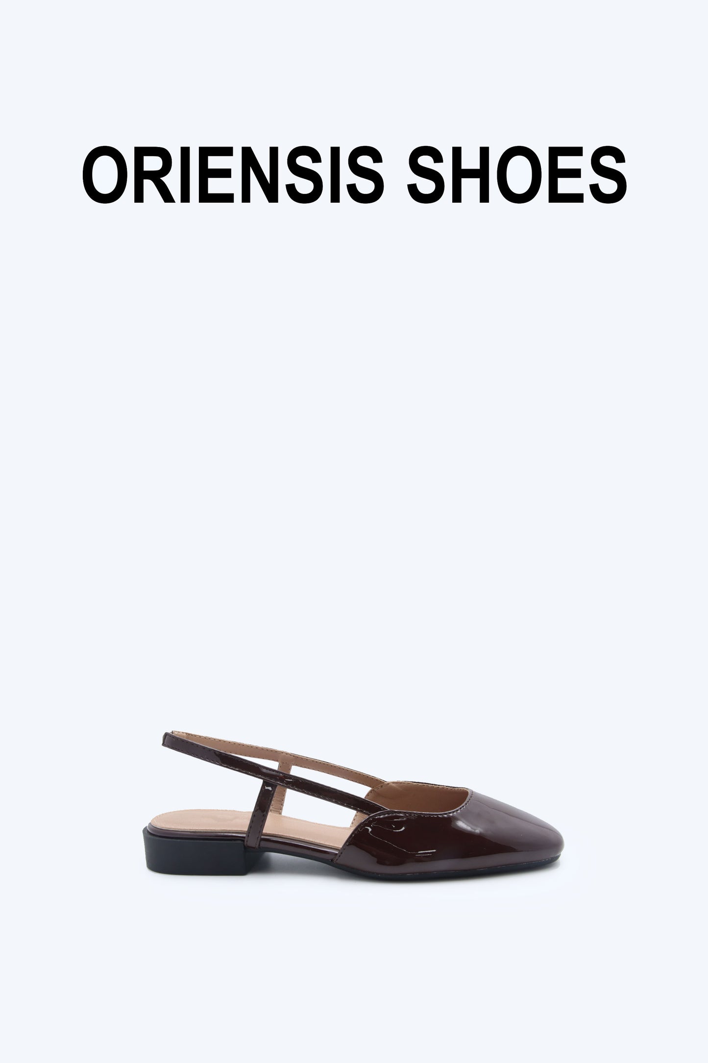 Brown Sling Sophistication Flat