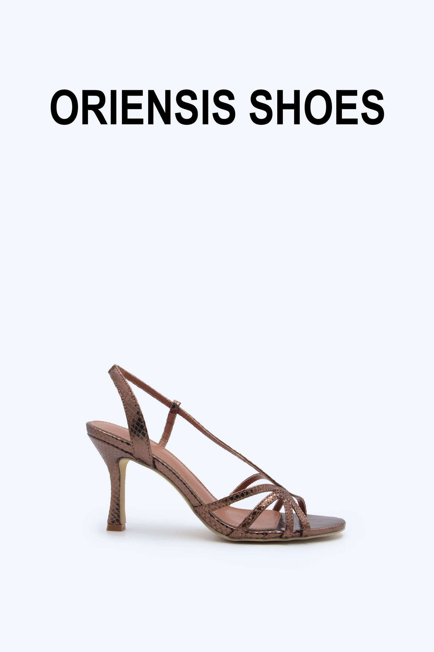 Brown Serpent Gleam Heels