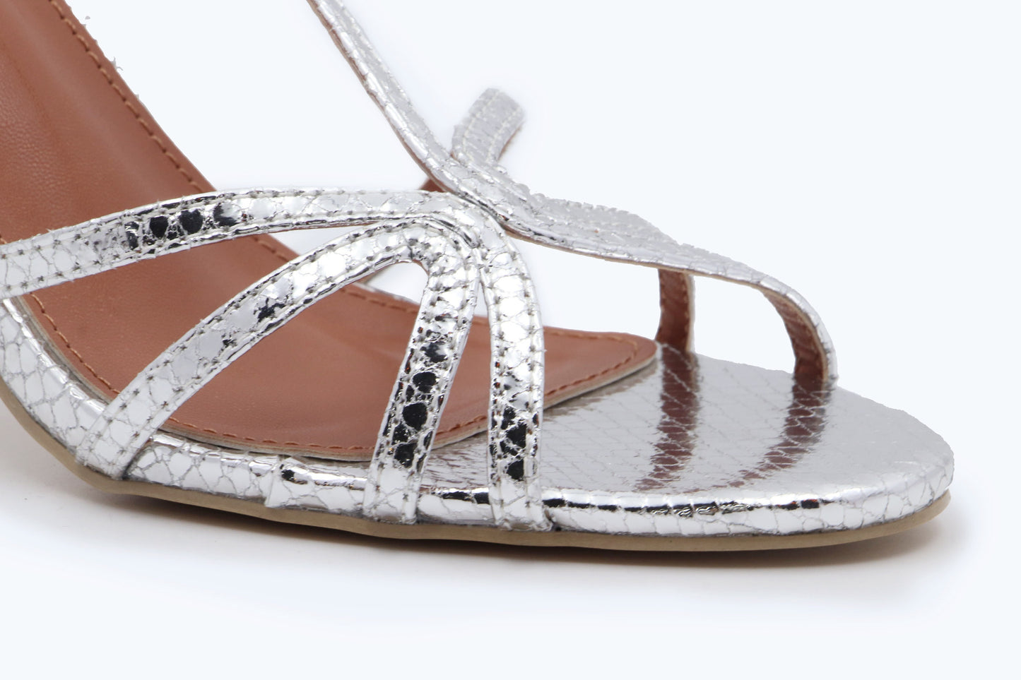 Silver Serpent Gleam Heels