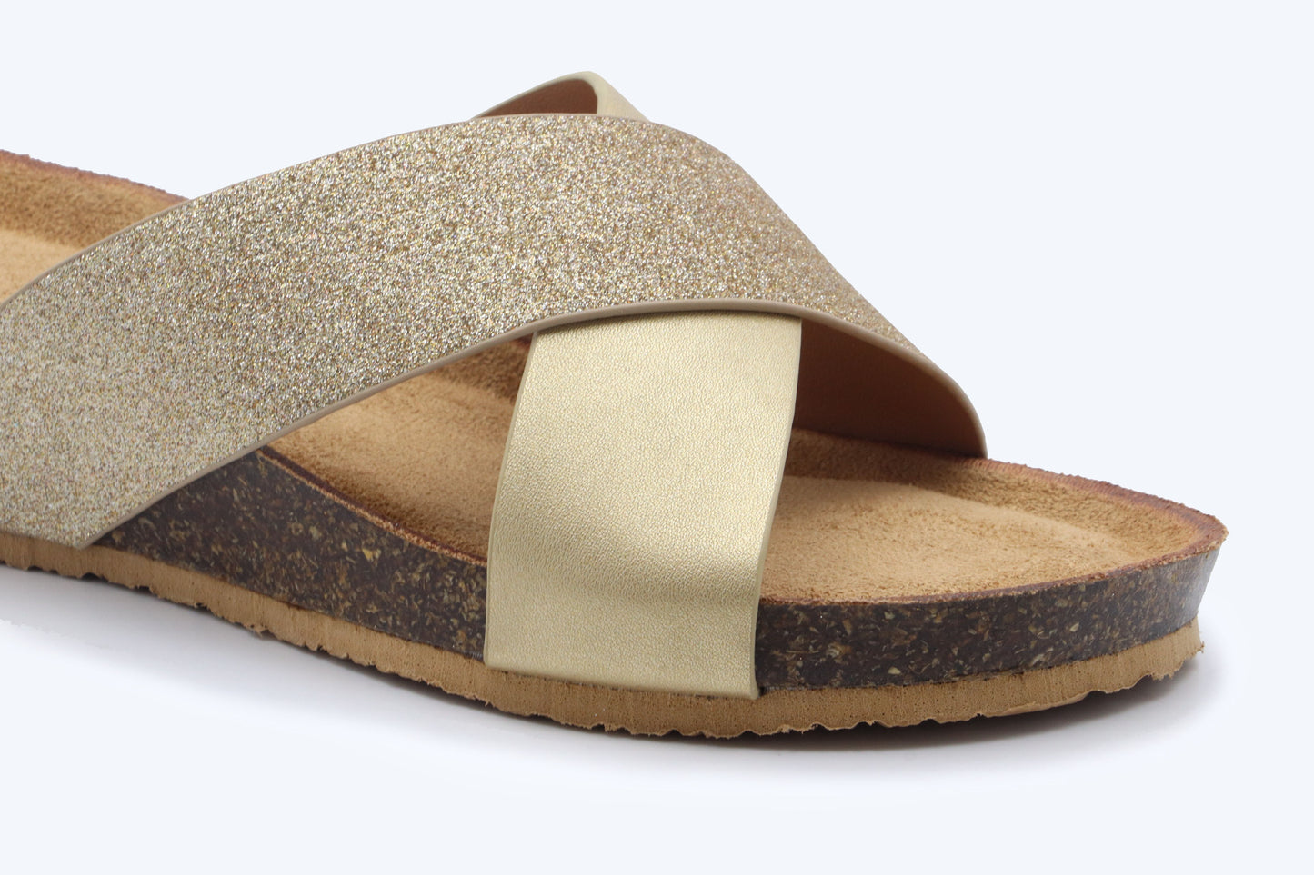 Nude Glimmer Cross Flat