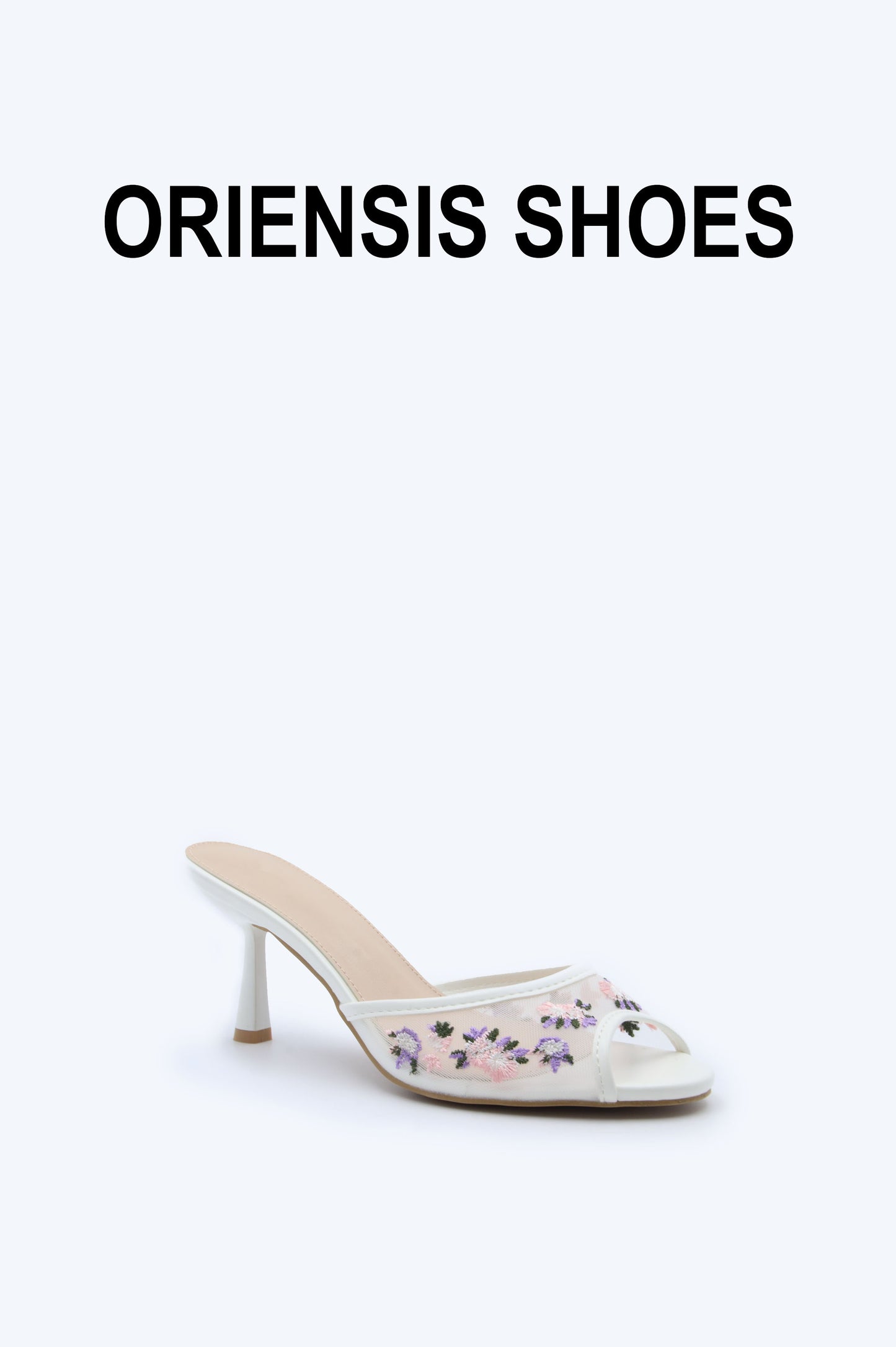 White Bloom Veil Sandals