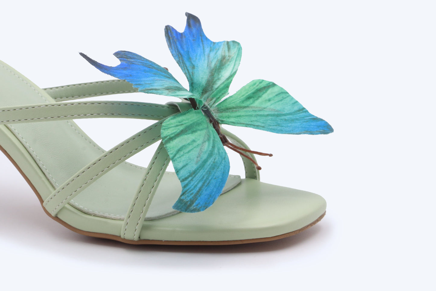 Green Butterfly Sandals