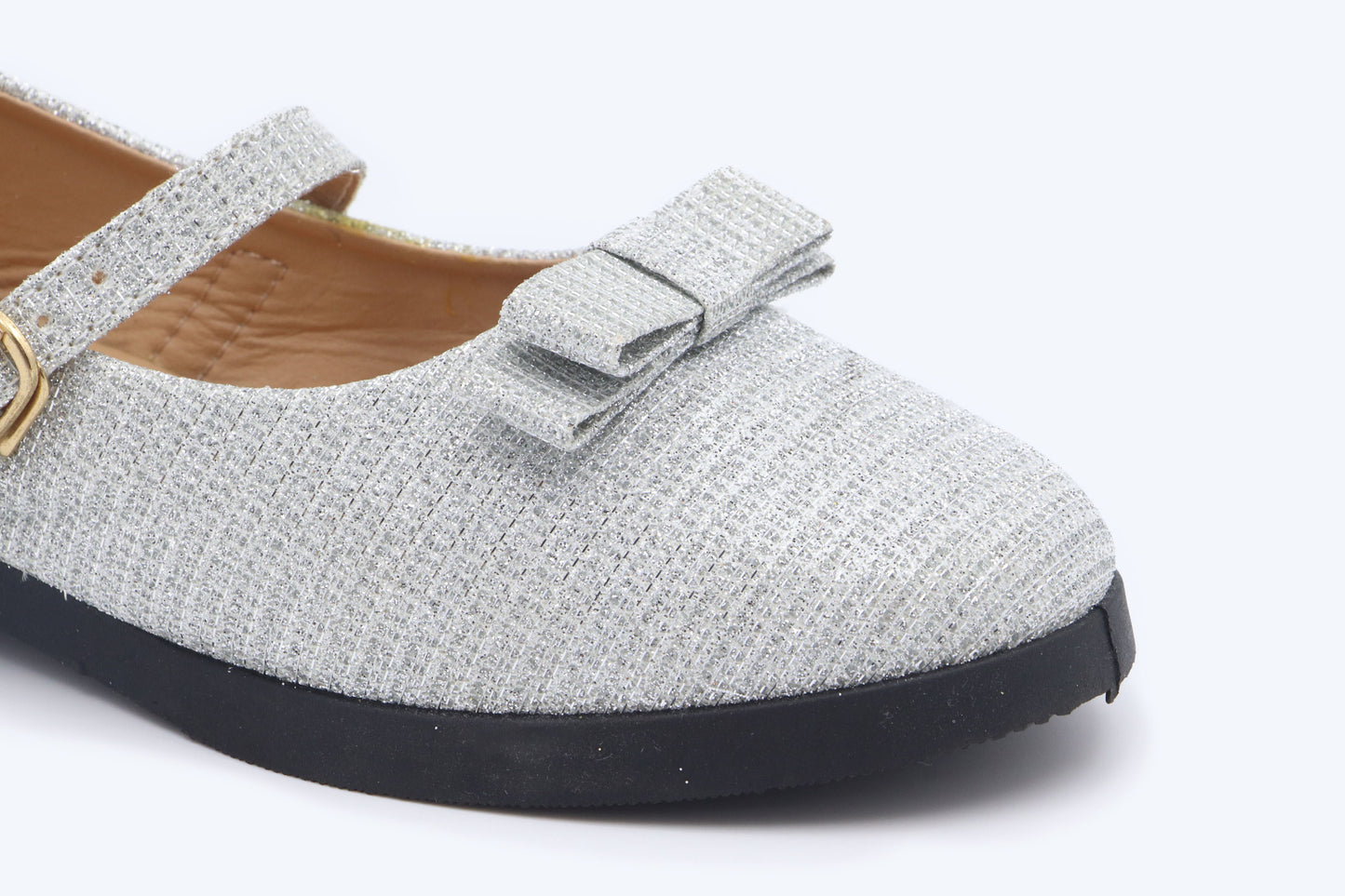 Silver Glisten Strap Shoes