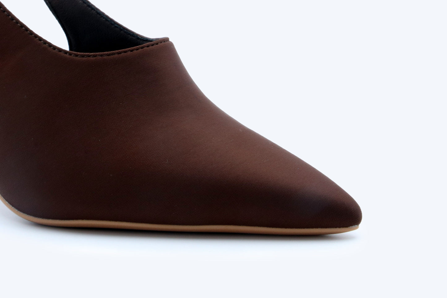 Brown Satin Elegance Heel