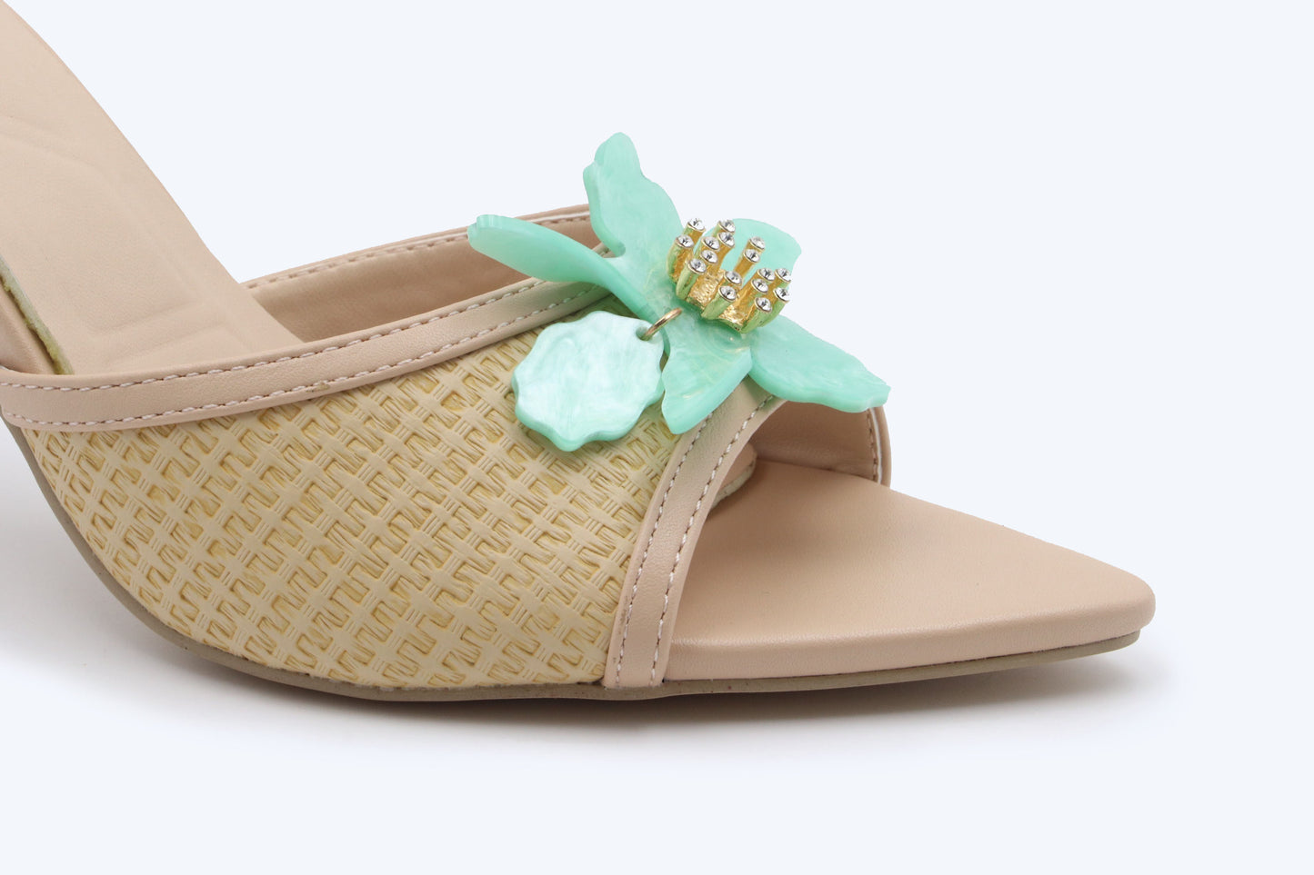 Nude Petal Gem Heel