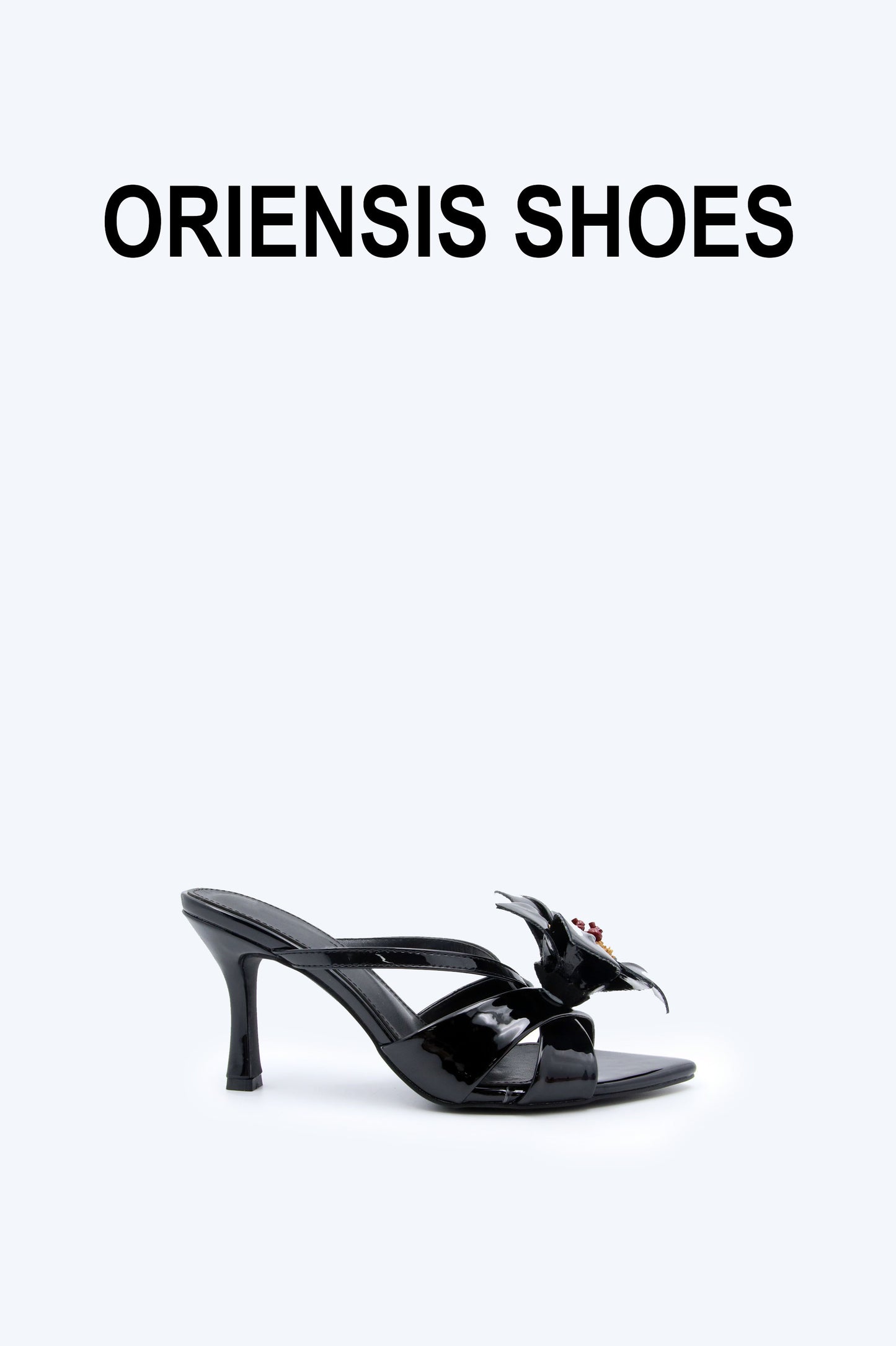 Black Bloom whirl Sandal