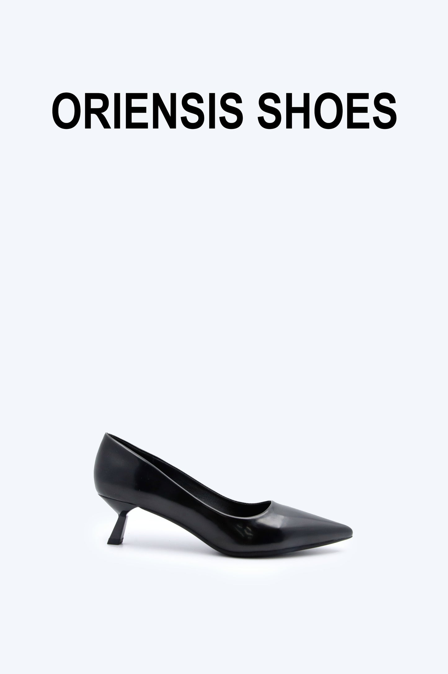 Black Elegant Tip Heel