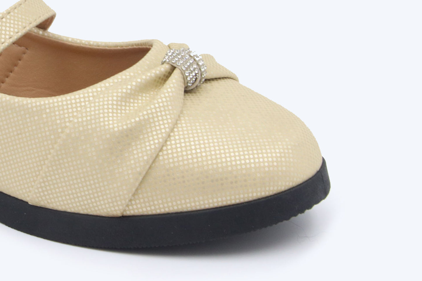 Nude Bow Gleam Shoes