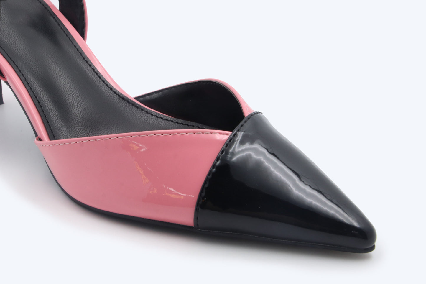 Duo-Tone Patent Sling Heels