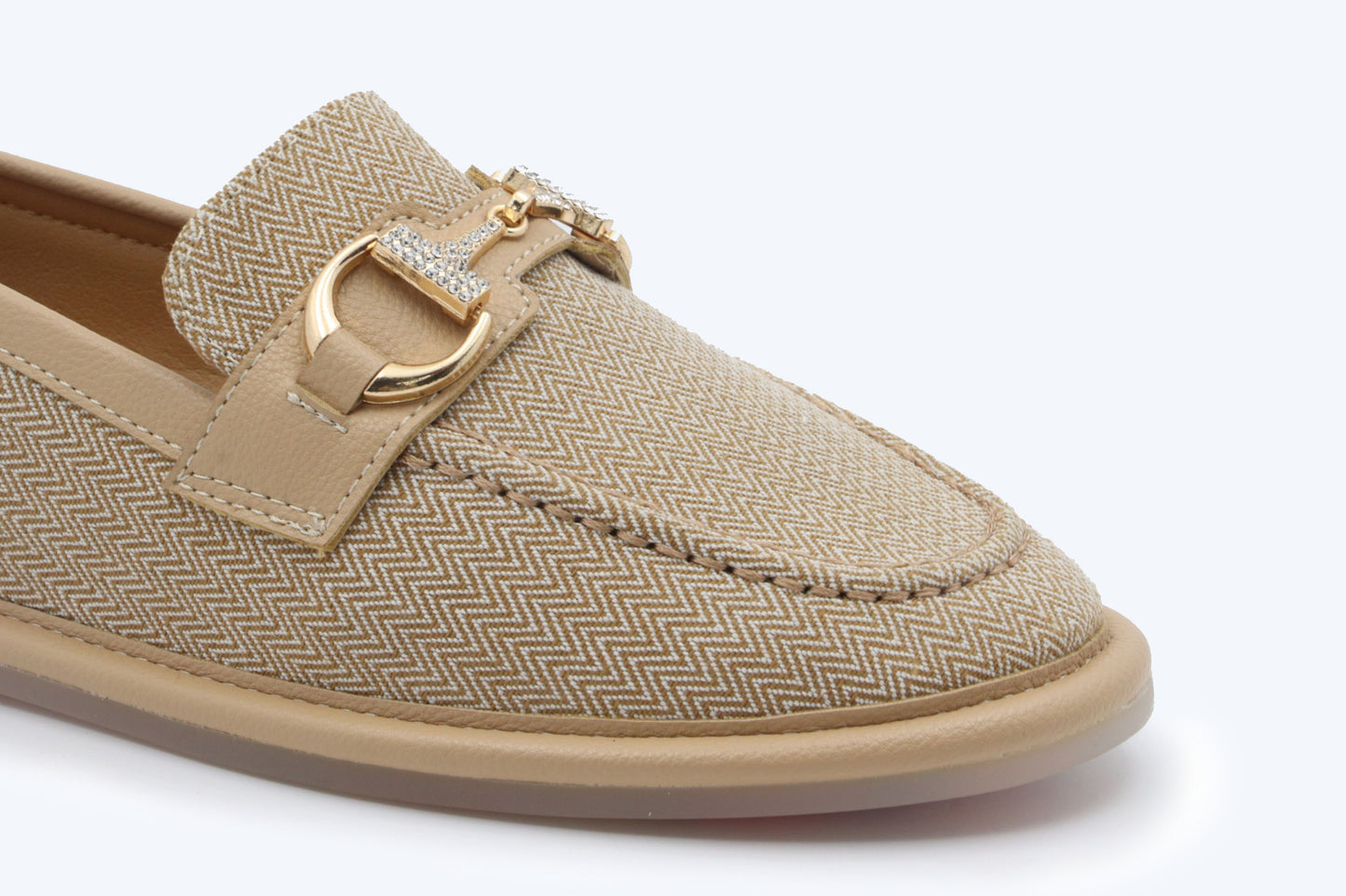 Caramel Bit Tweed Flat