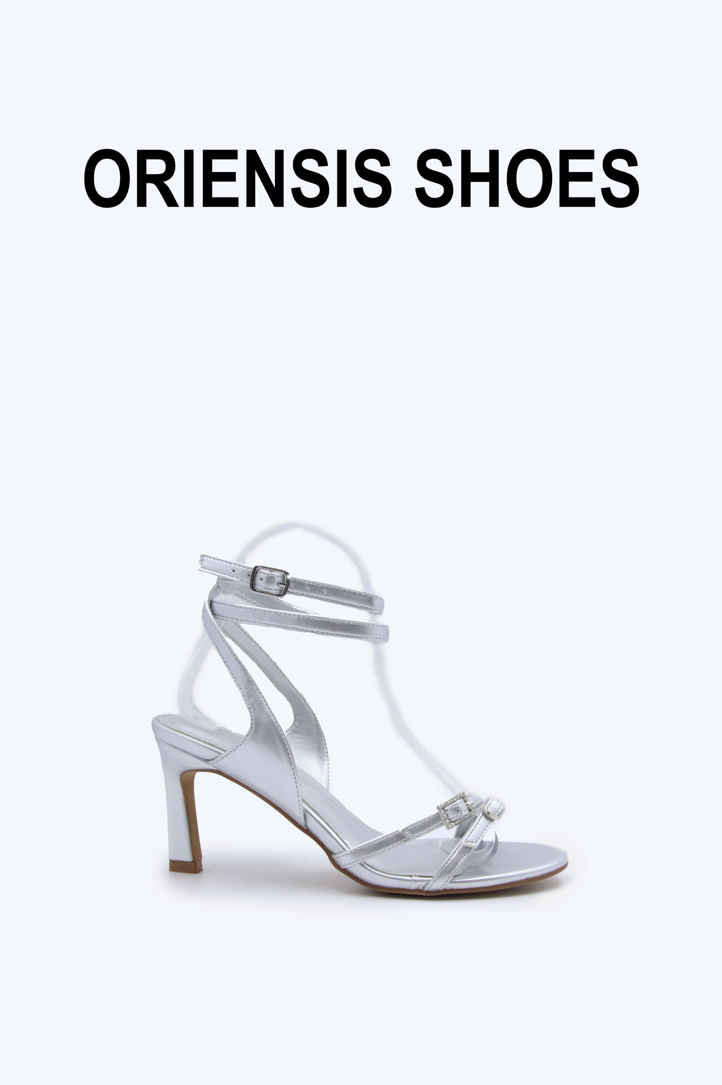Silver Buckle Gleam Heel