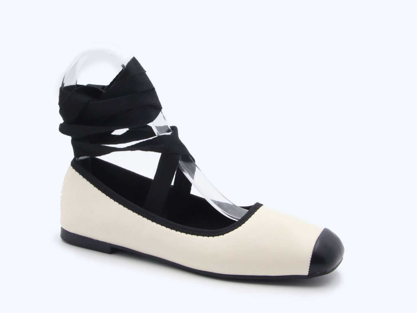 Nude Ribbon Waltz Flat