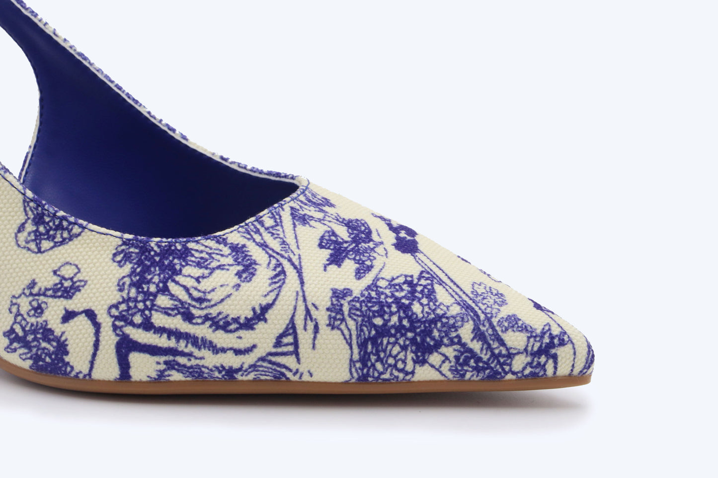 Blue Botanic Sling Heel