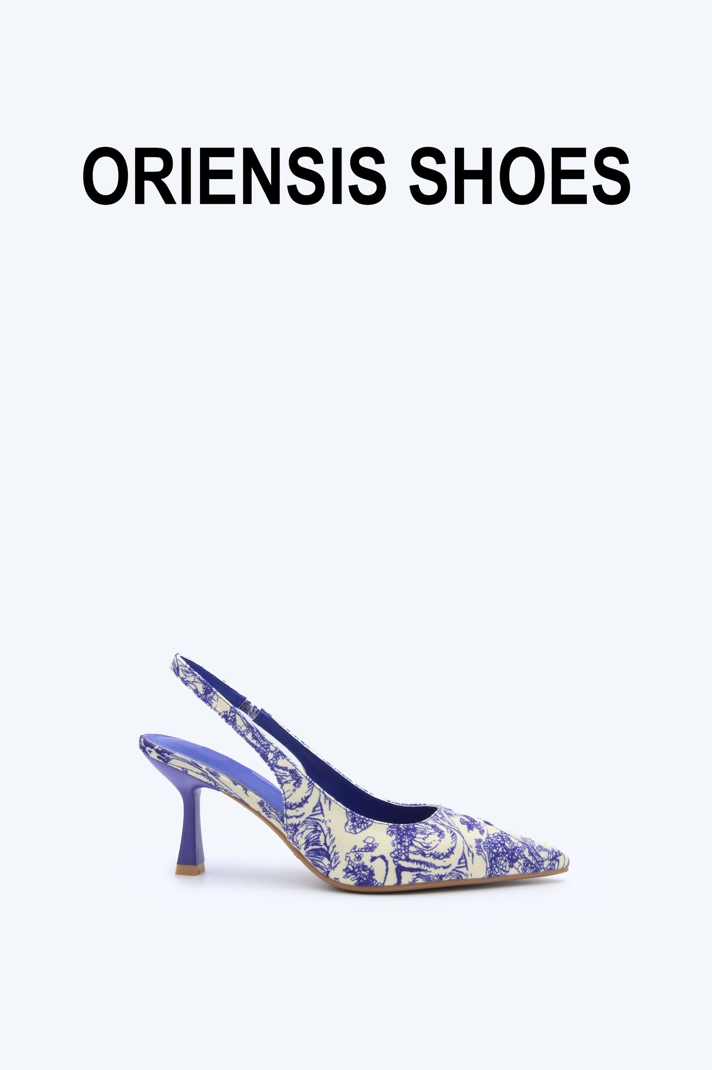 Blue Botanic Sling Heel