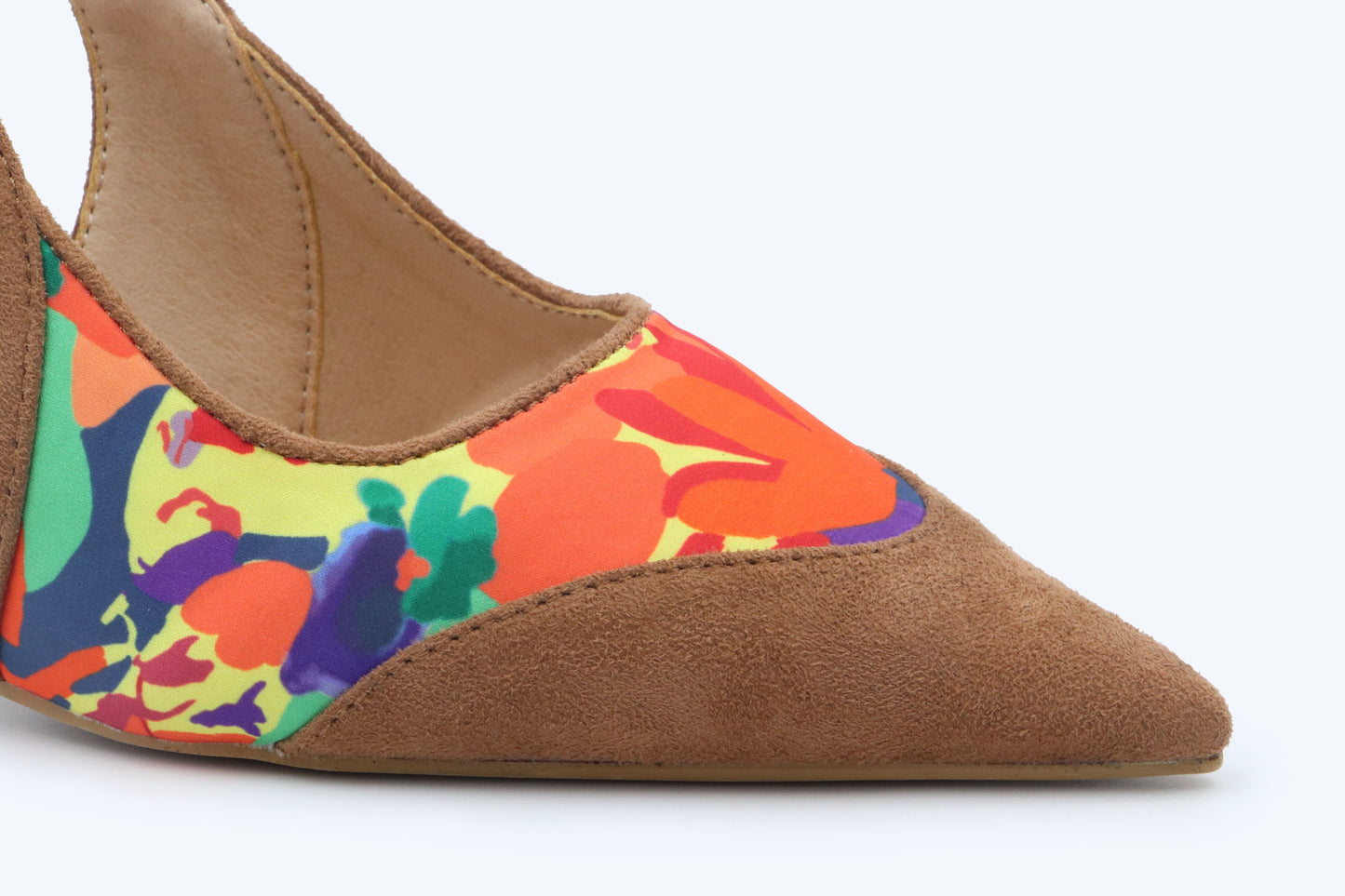 Brown Petal Heel