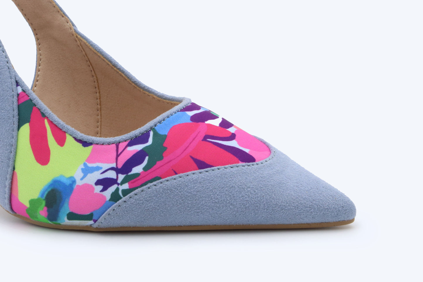Blue Petal Heel