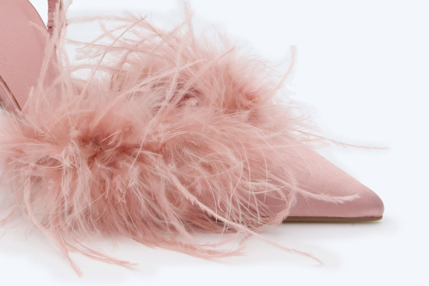 Pink Fuzzy Blush Heels