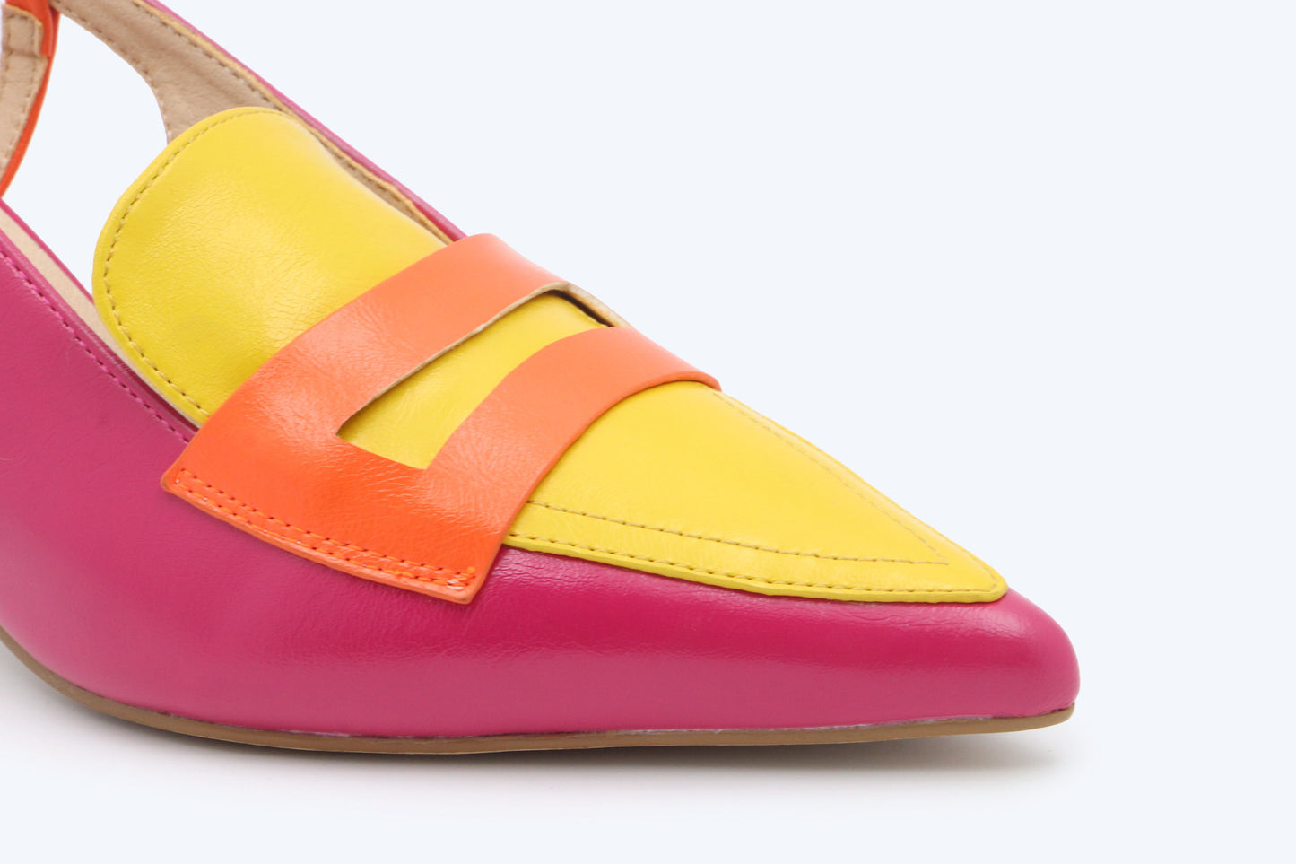 Pink Chic Tri-Tone Heels