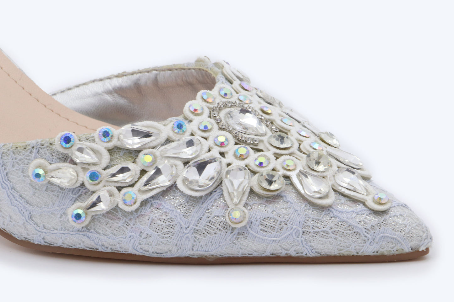 Silver Rhinestone Heels