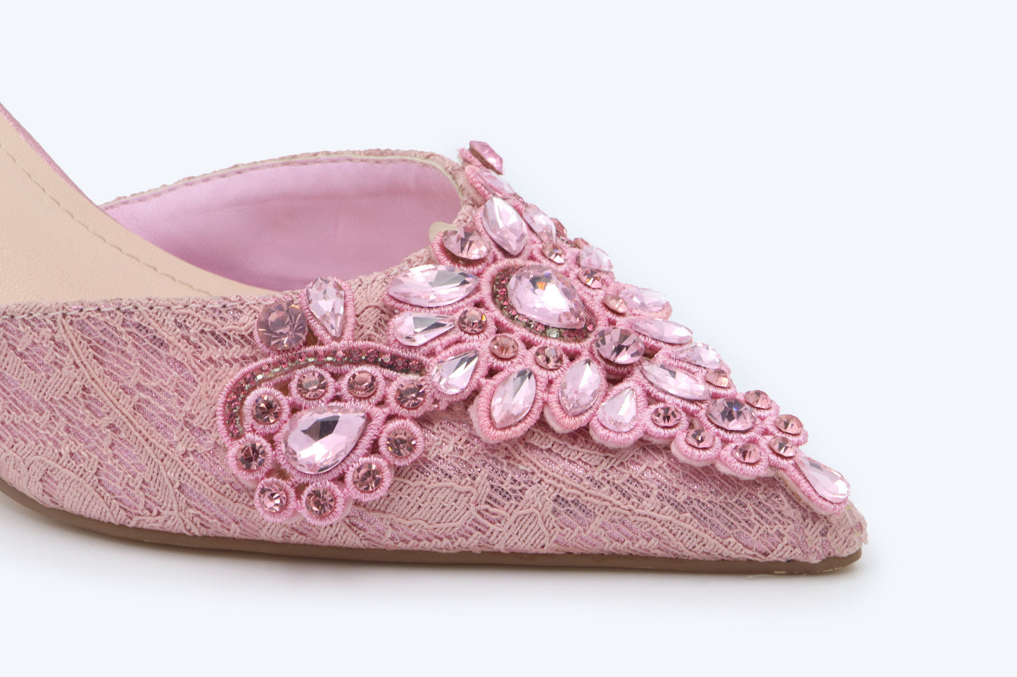 Pink Rhinestone Heels