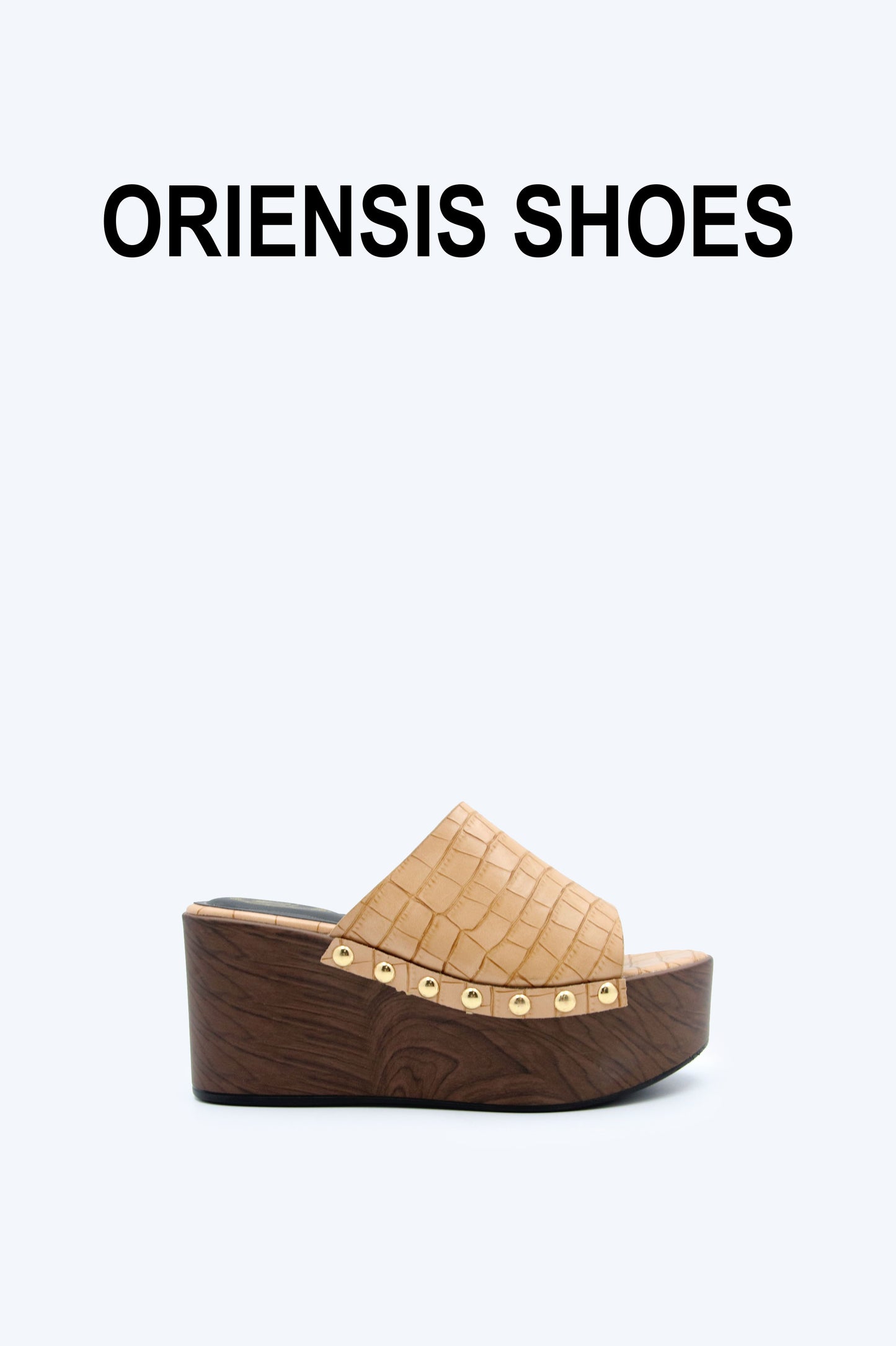 Nude CrocGlam Sandals
