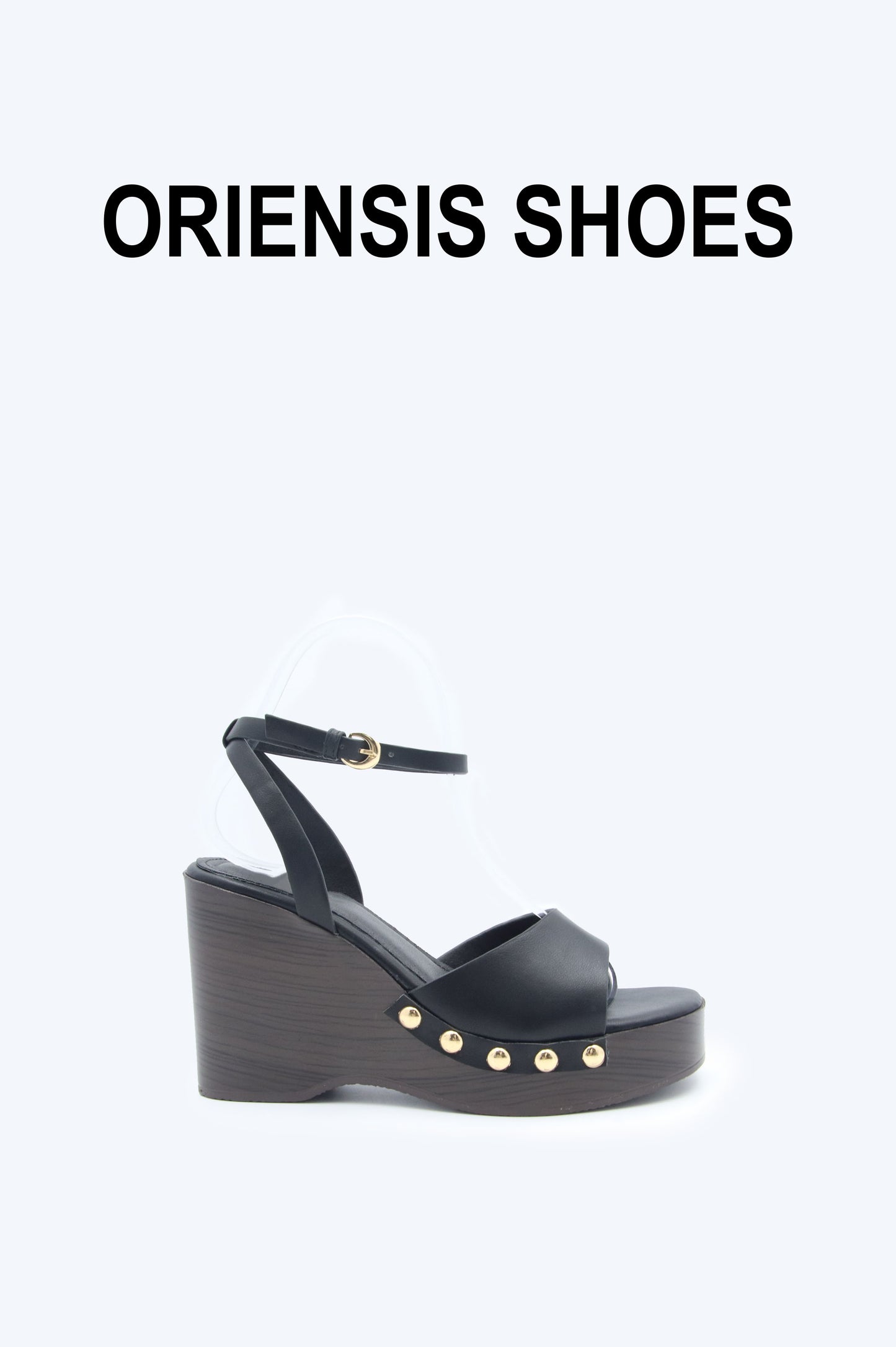 Black Chic Clasp Sandals