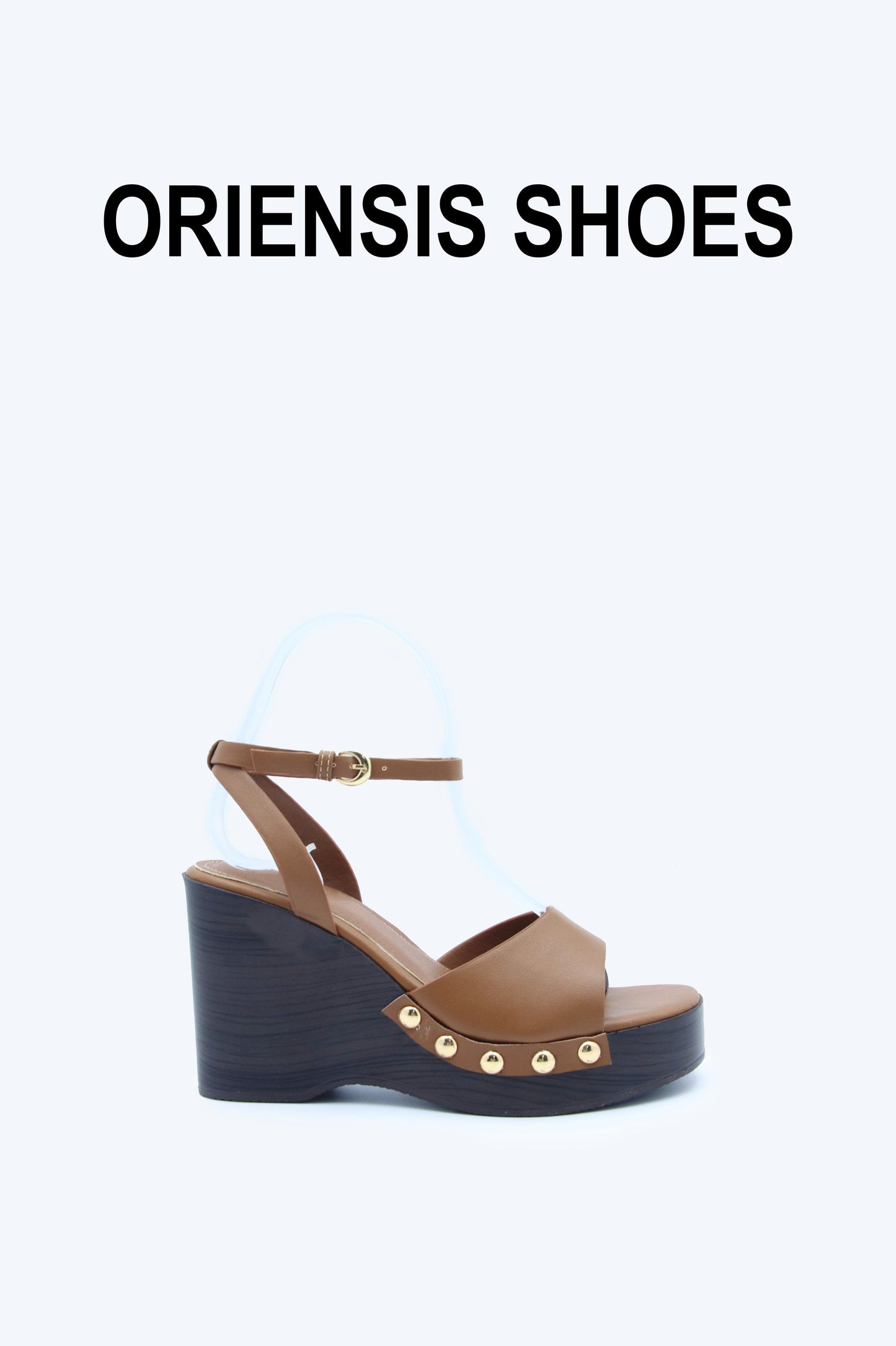 Brown Chic Clasp Heels