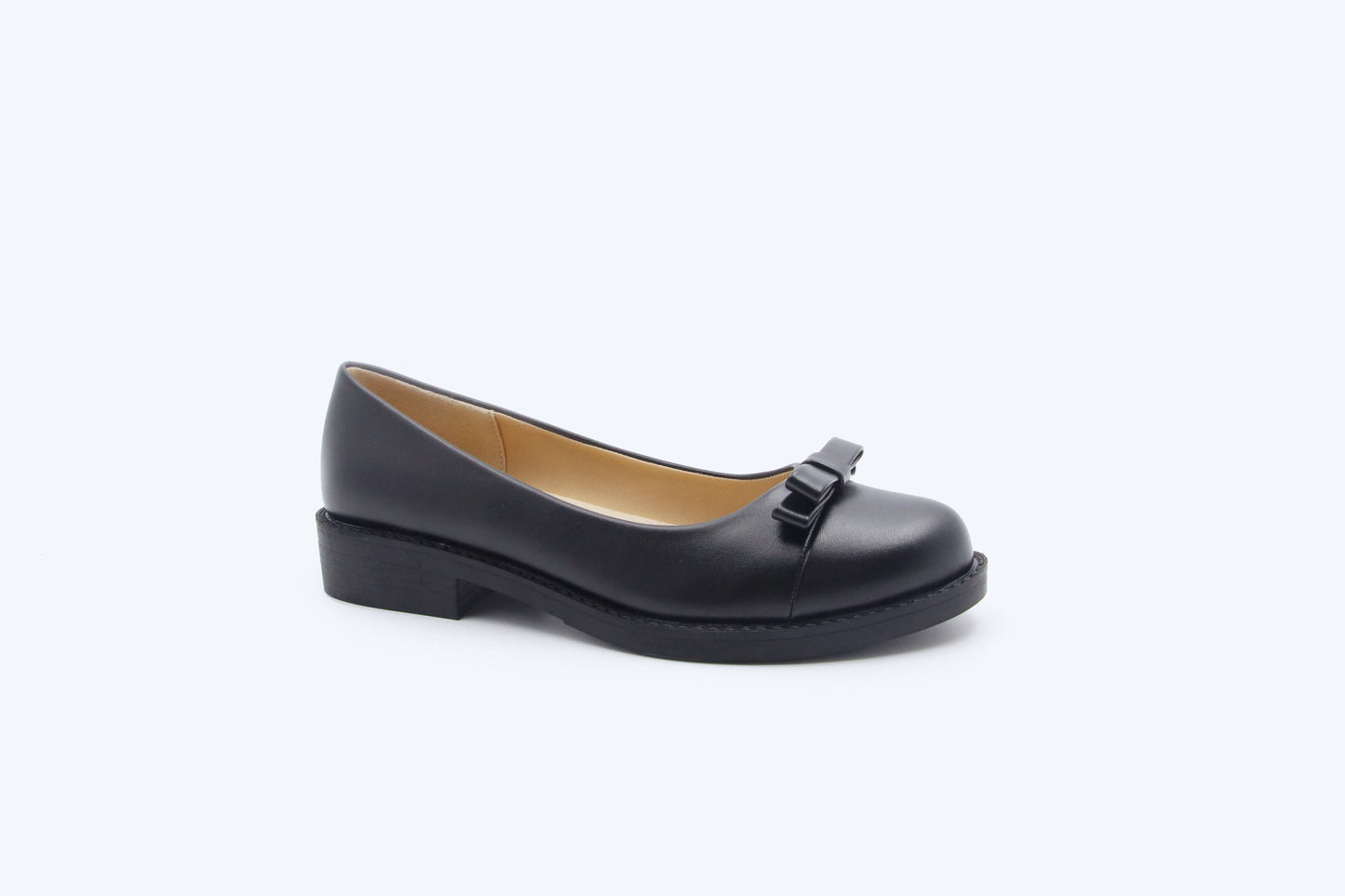 Black Bow Trimmed Loafer