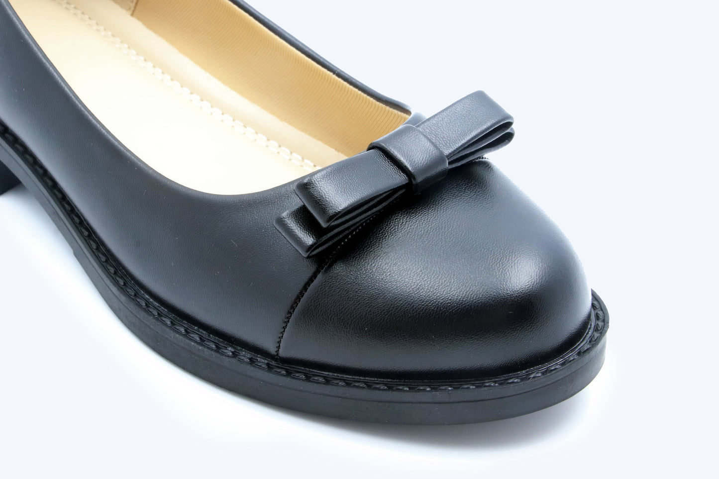 Black Bow Trimmed Loafer