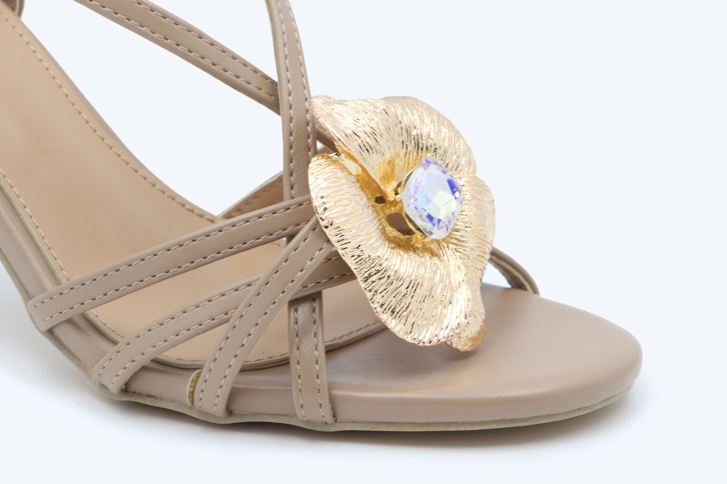 Coffe Flower Gleam Heels