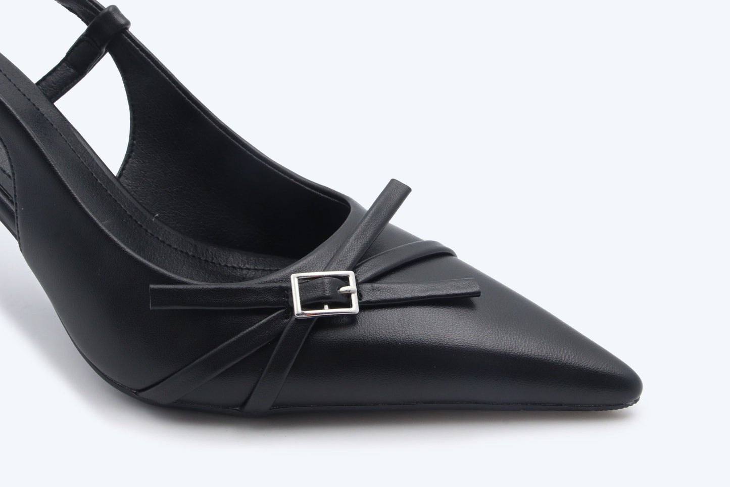 Black Bow Slingback Heels