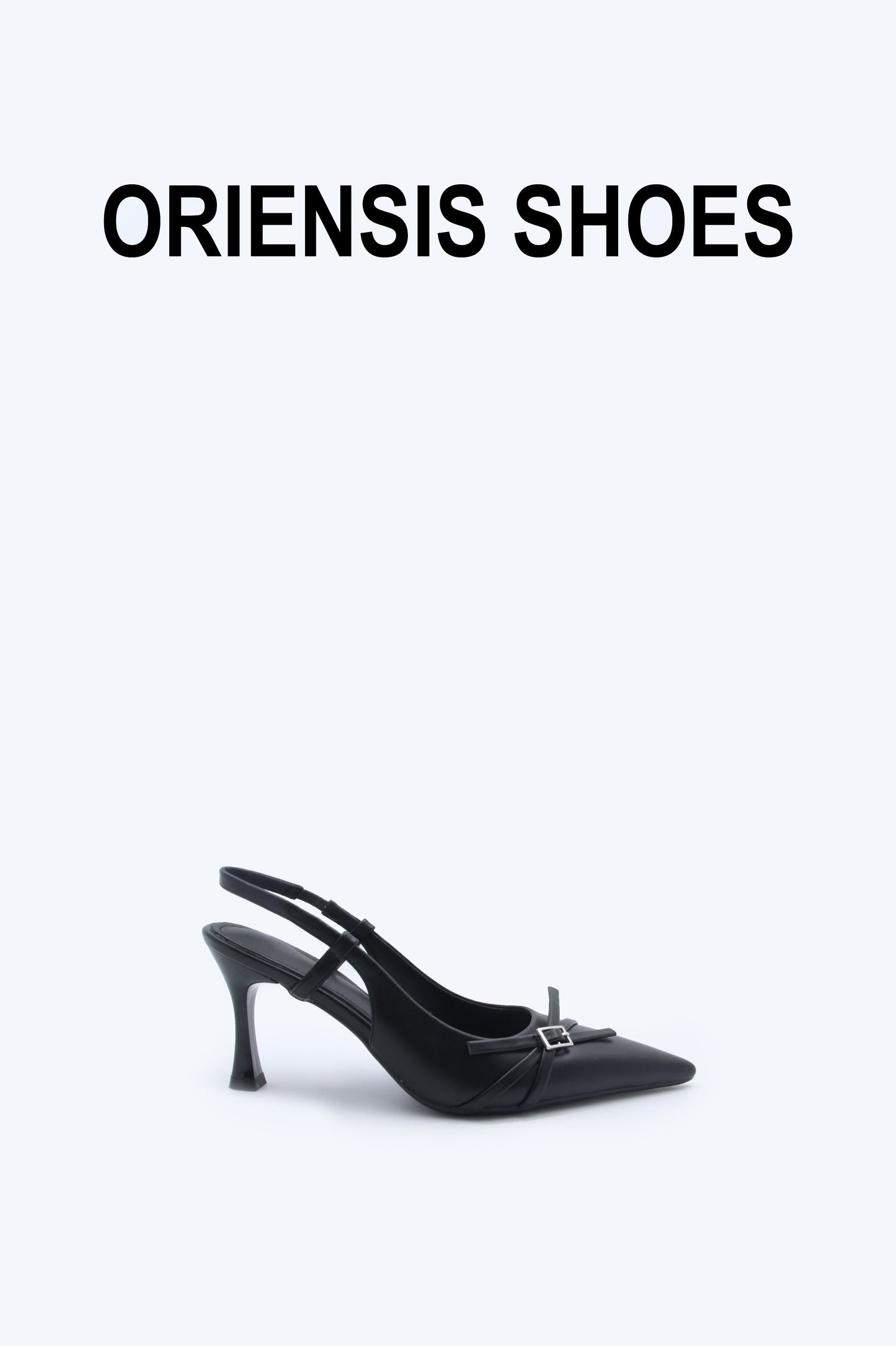 Black Bow Slingback Heels
