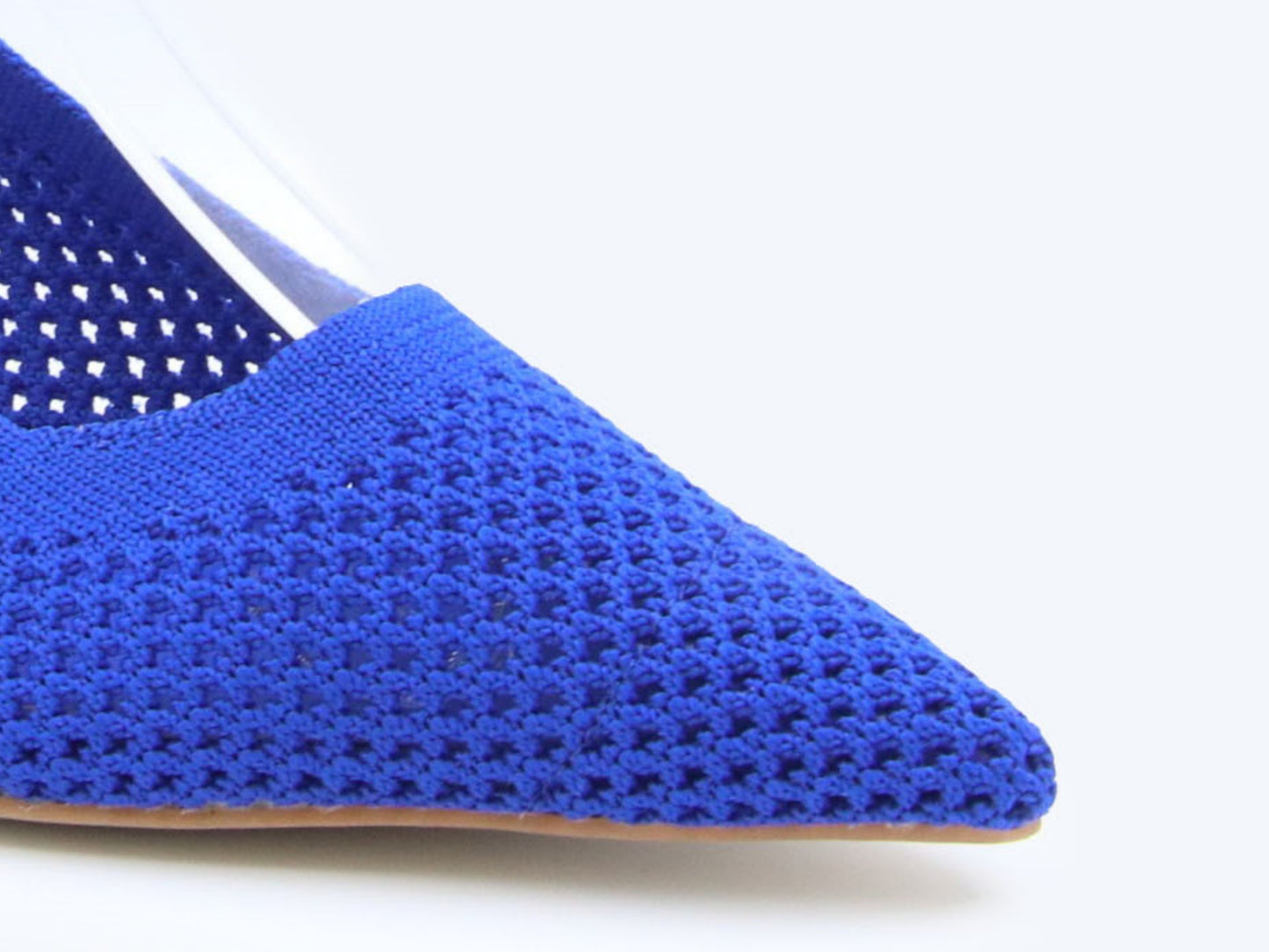 Blue Weave Pump Heels