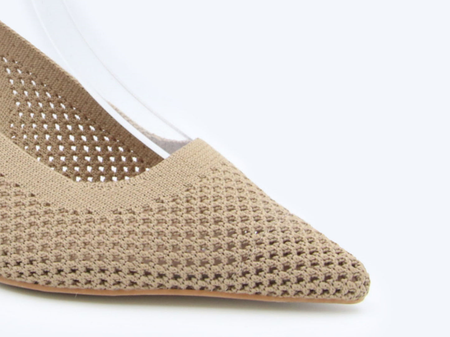 Nude Weave Pump Heels