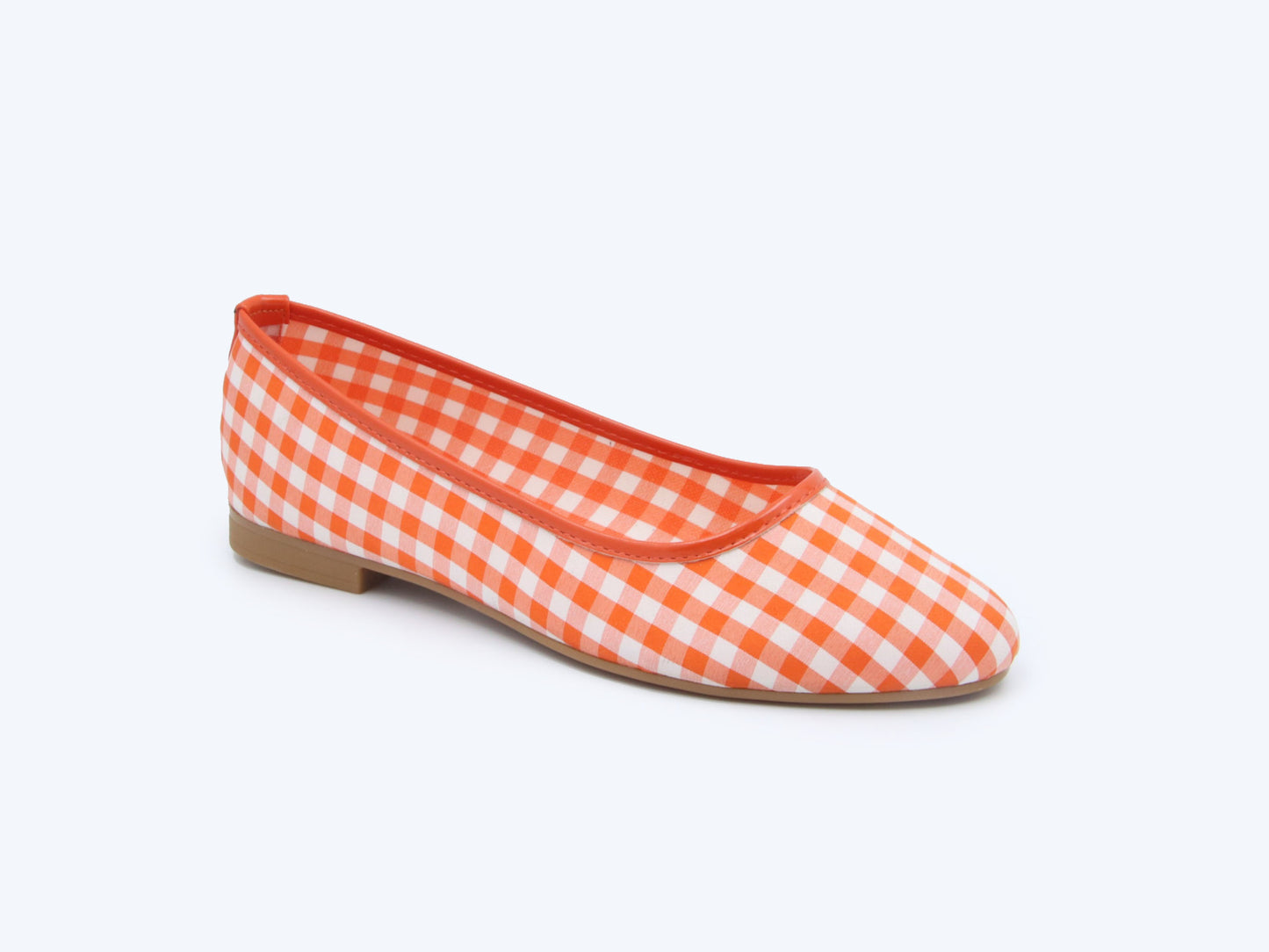 Red Checkers Charm Flats