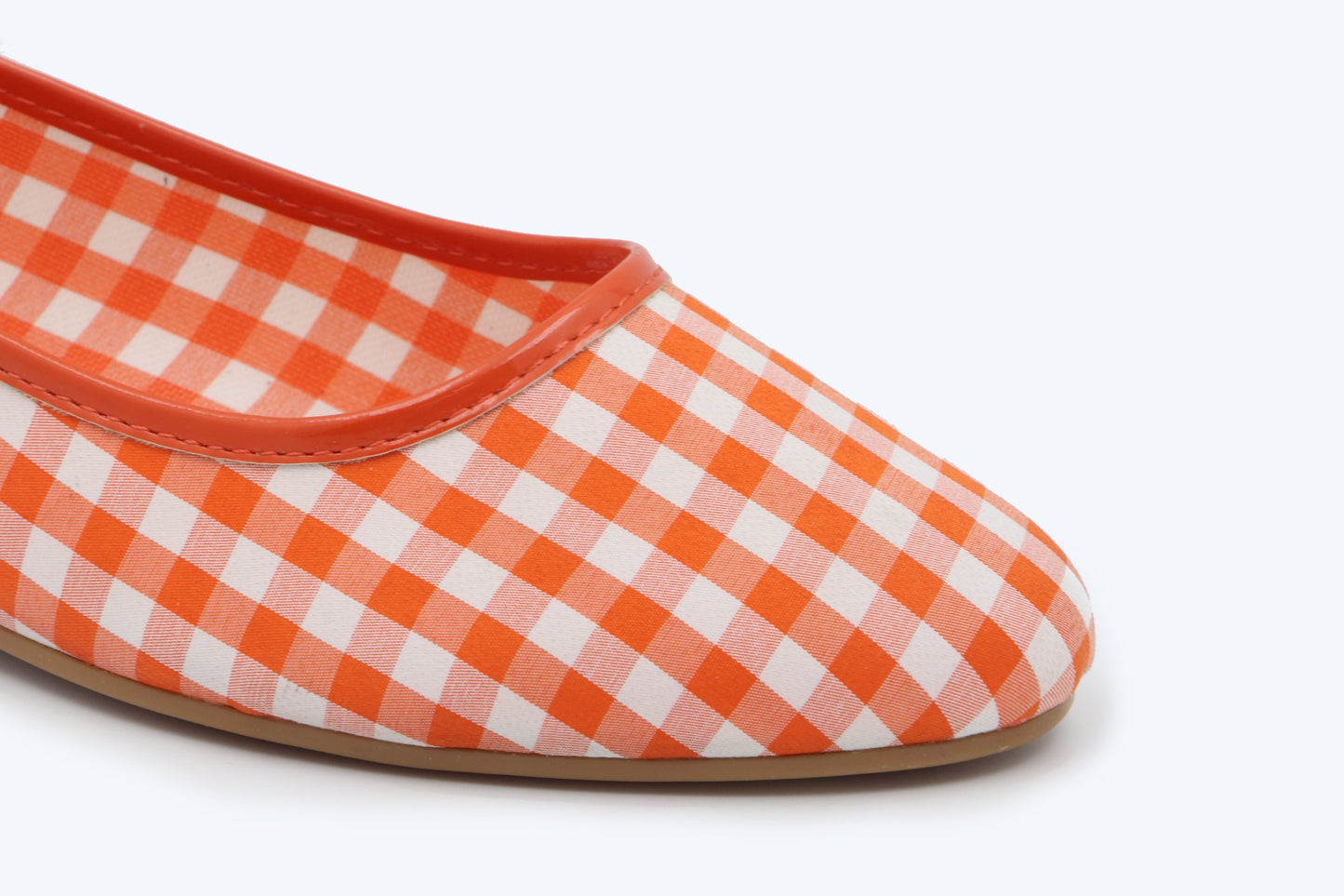 Red Checkers Charm Flats