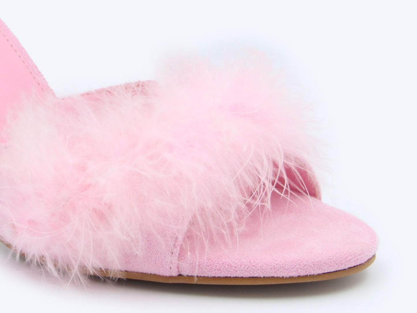 Pink Feather Gleam Sandals