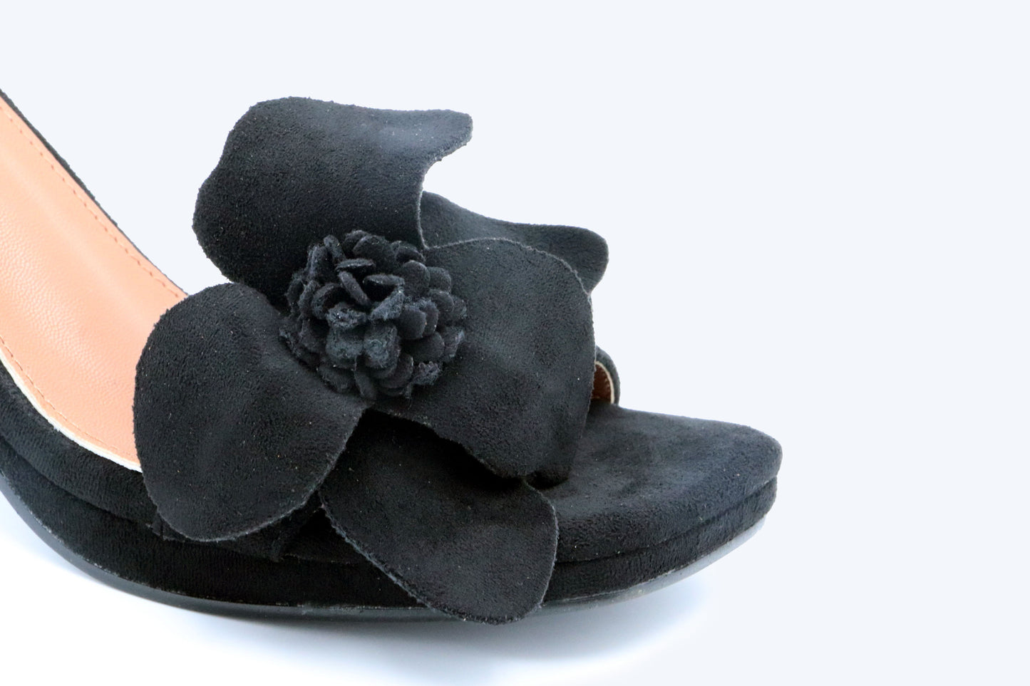 Black Petal Heel