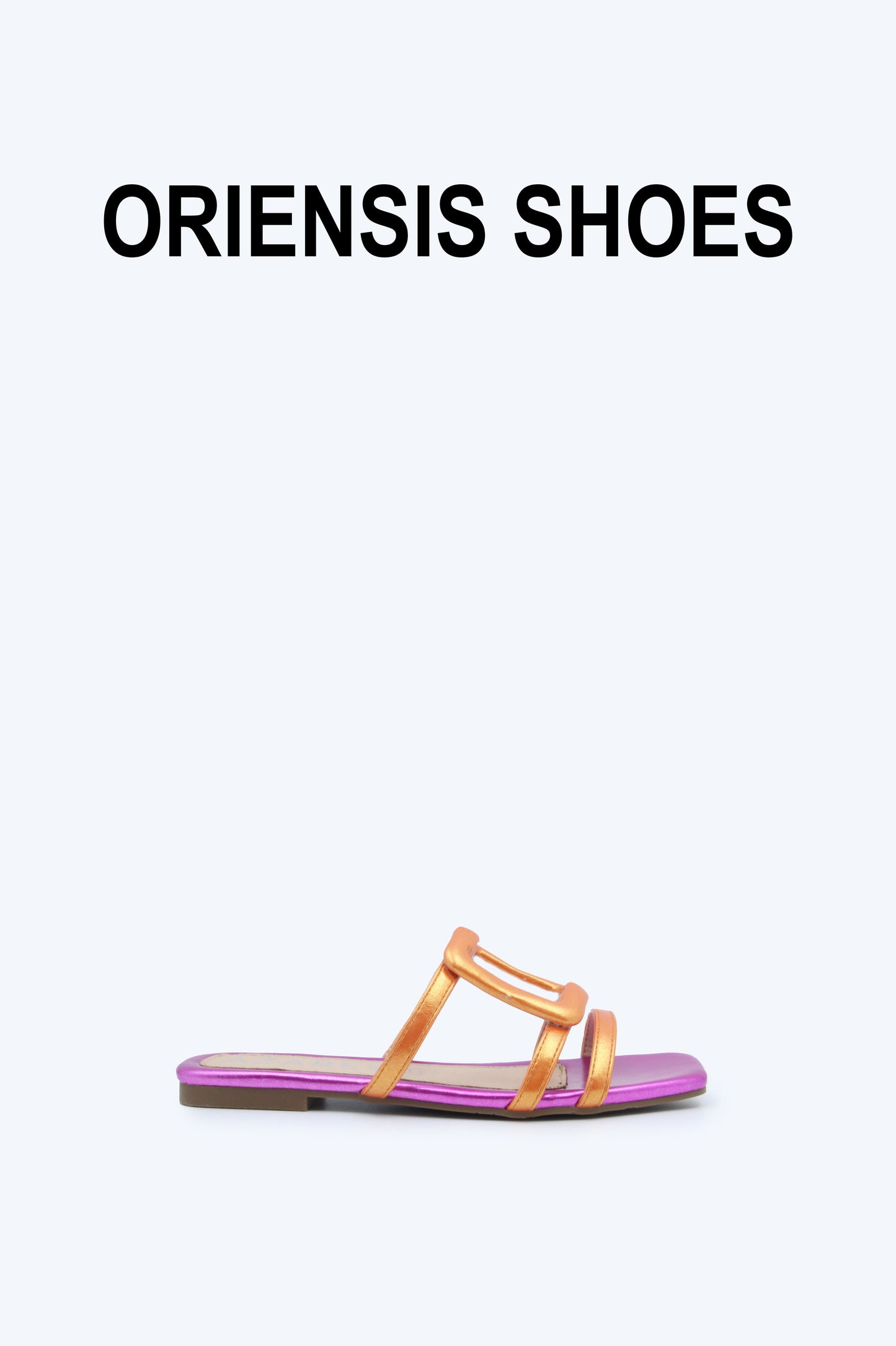 Orange Loop Slide Flats