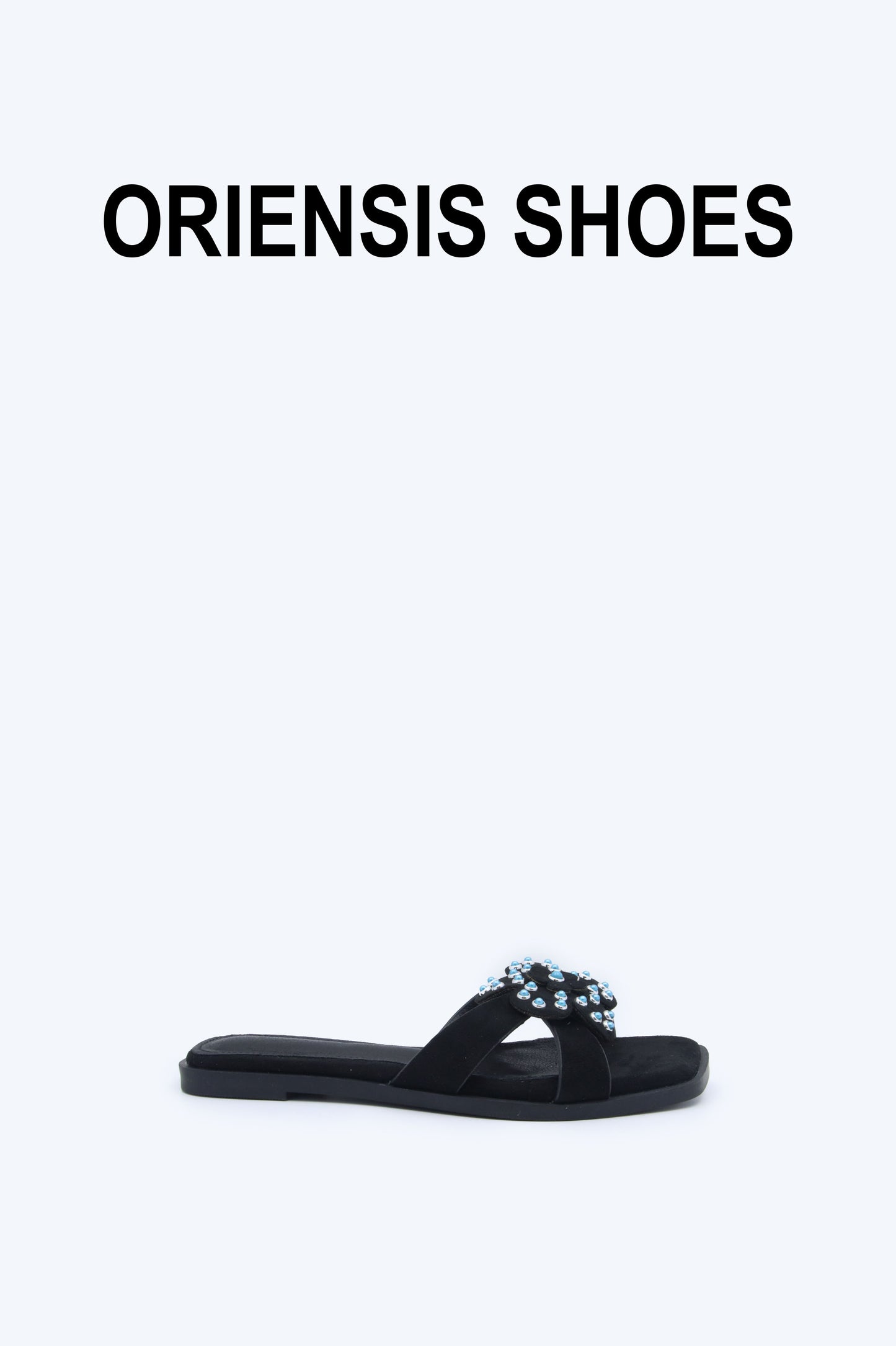 Black Gem Mule Flat